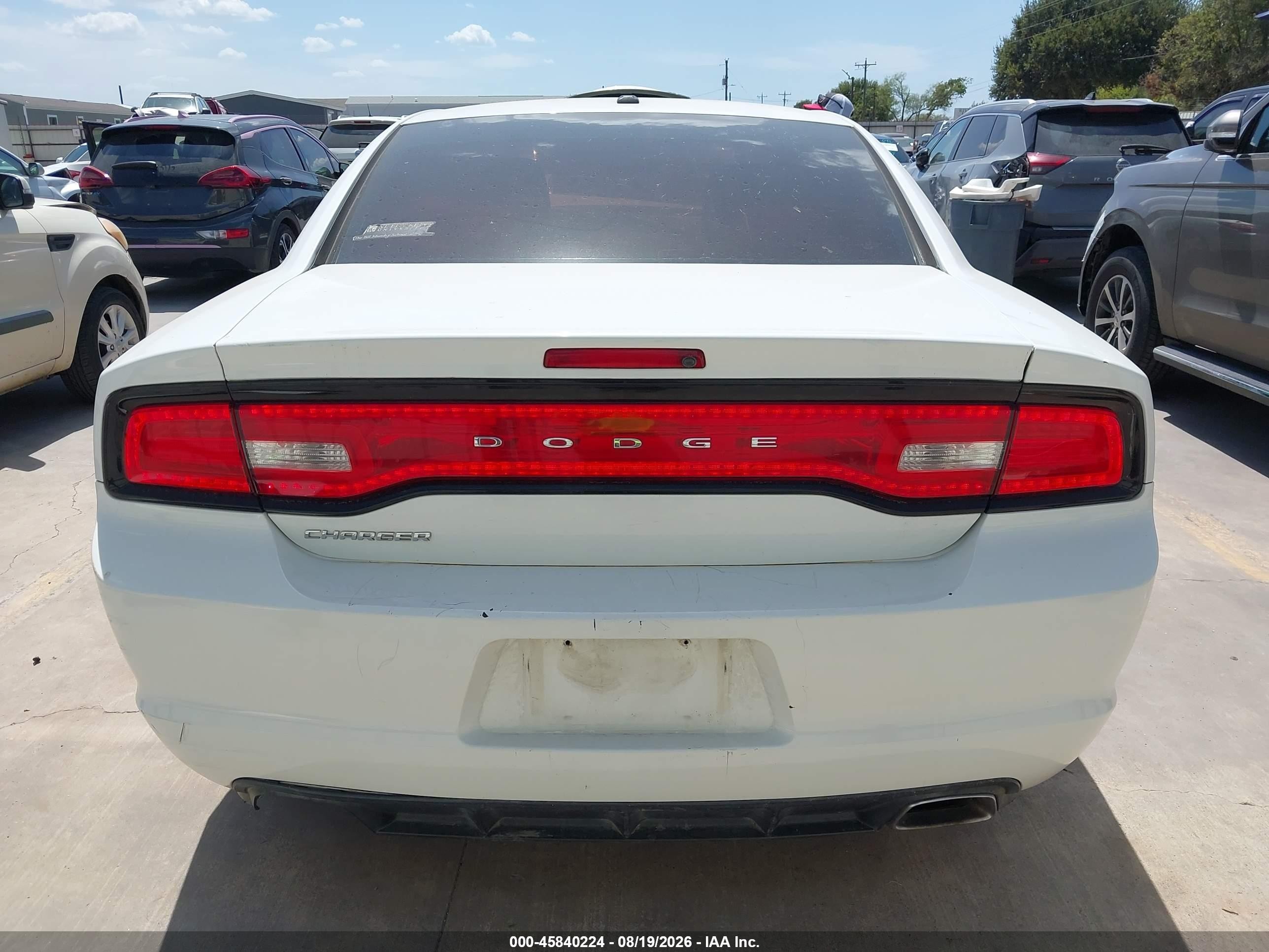 2012 Dodge Charger Se White vin: 2C3CDXBG7CH242759