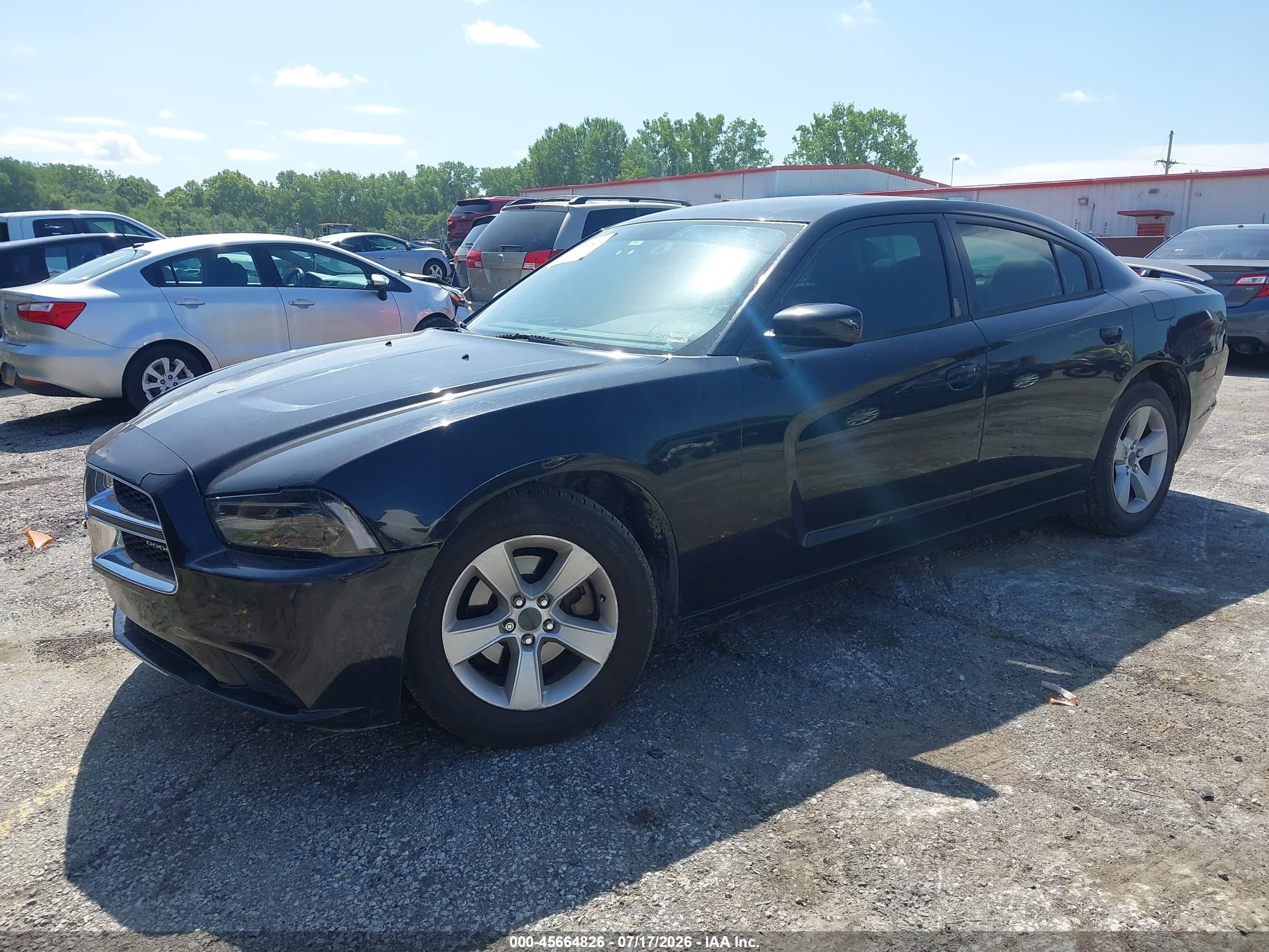 2012 Dodge Charger Se Black vin: 2C3CDXBG7CH300563