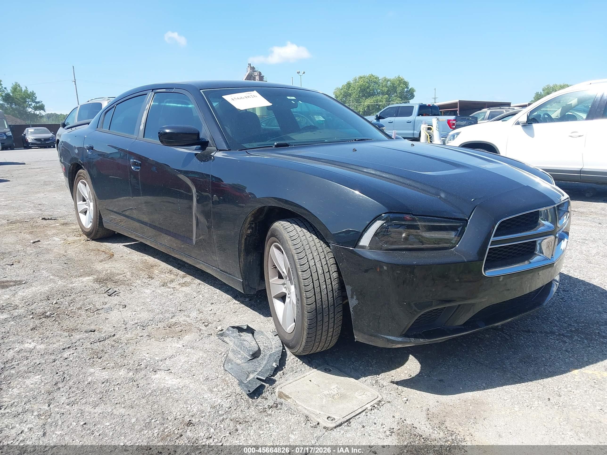 2012 Dodge Charger Se Black vin: 2C3CDXBG7CH300563