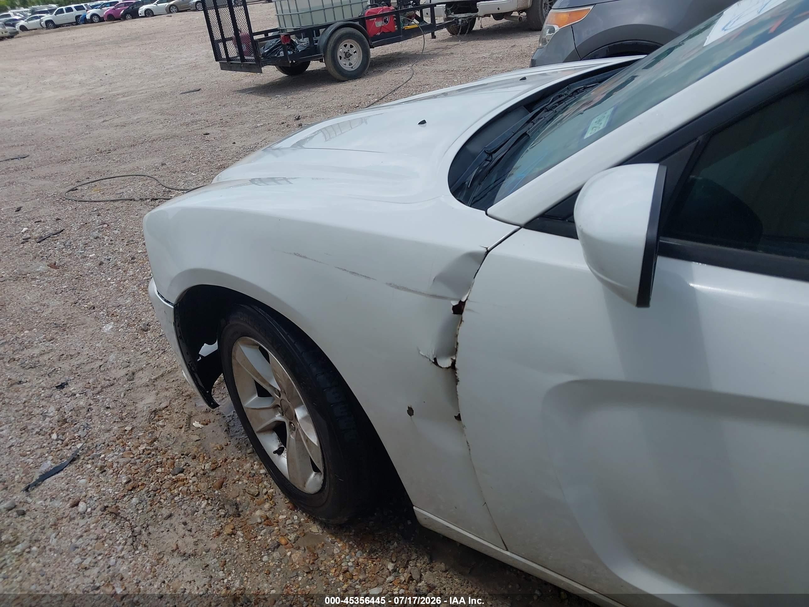 2013 Dodge Charger Se White vin: 2C3CDXBG7DH522912