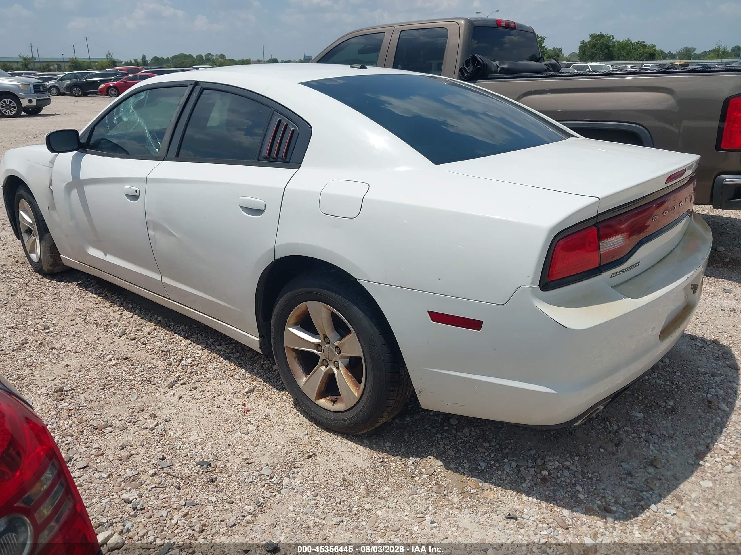 2013 Dodge Charger Se White vin: 2C3CDXBG7DH522912