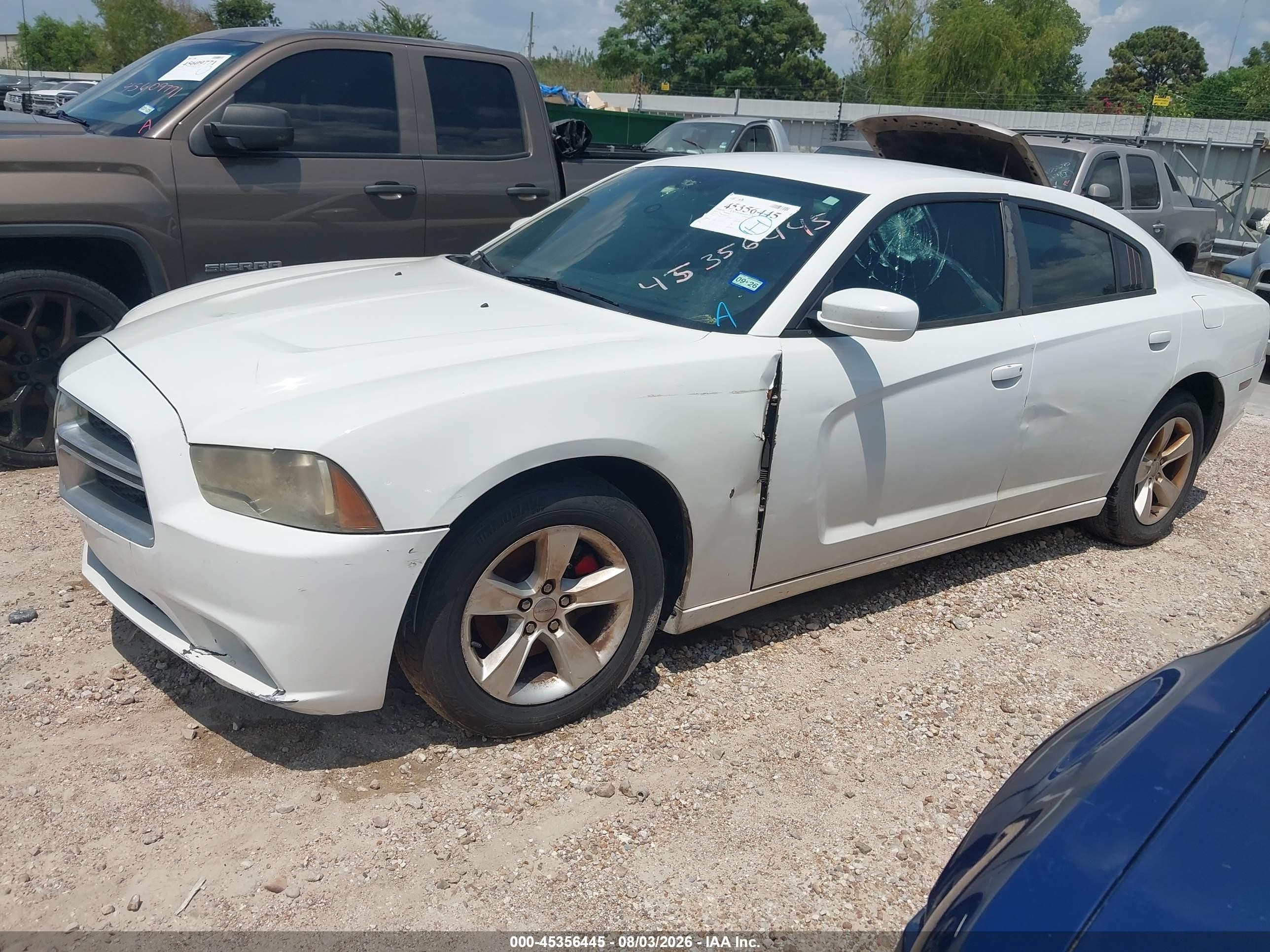 2013 Dodge Charger Se White vin: 2C3CDXBG7DH522912