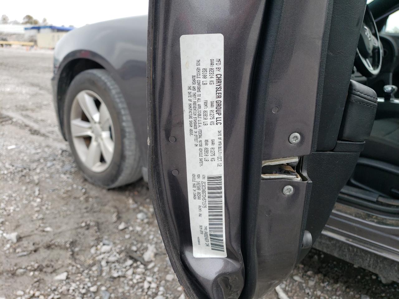 2013 Dodge Charger Se Gray vin: 2C3CDXBG7DH571575