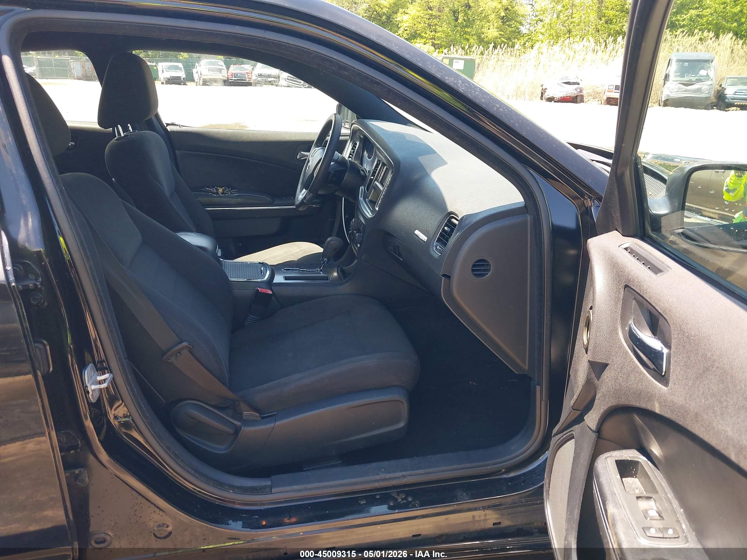 2013 Dodge Charger Se Black vin: 2C3CDXBG7DH594600