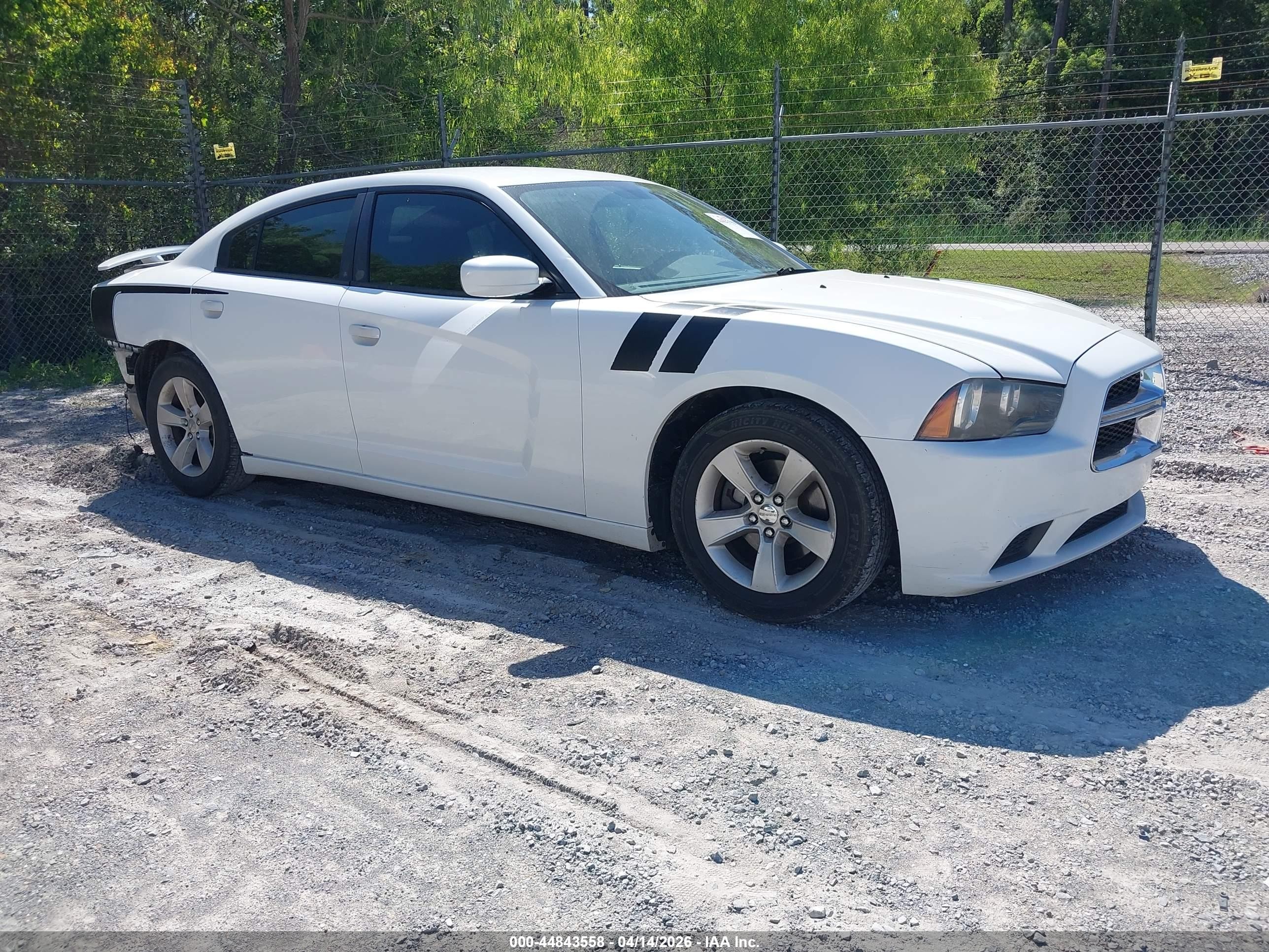 2013 Dodge Charger Se White vin: 2C3CDXBG7DH623237