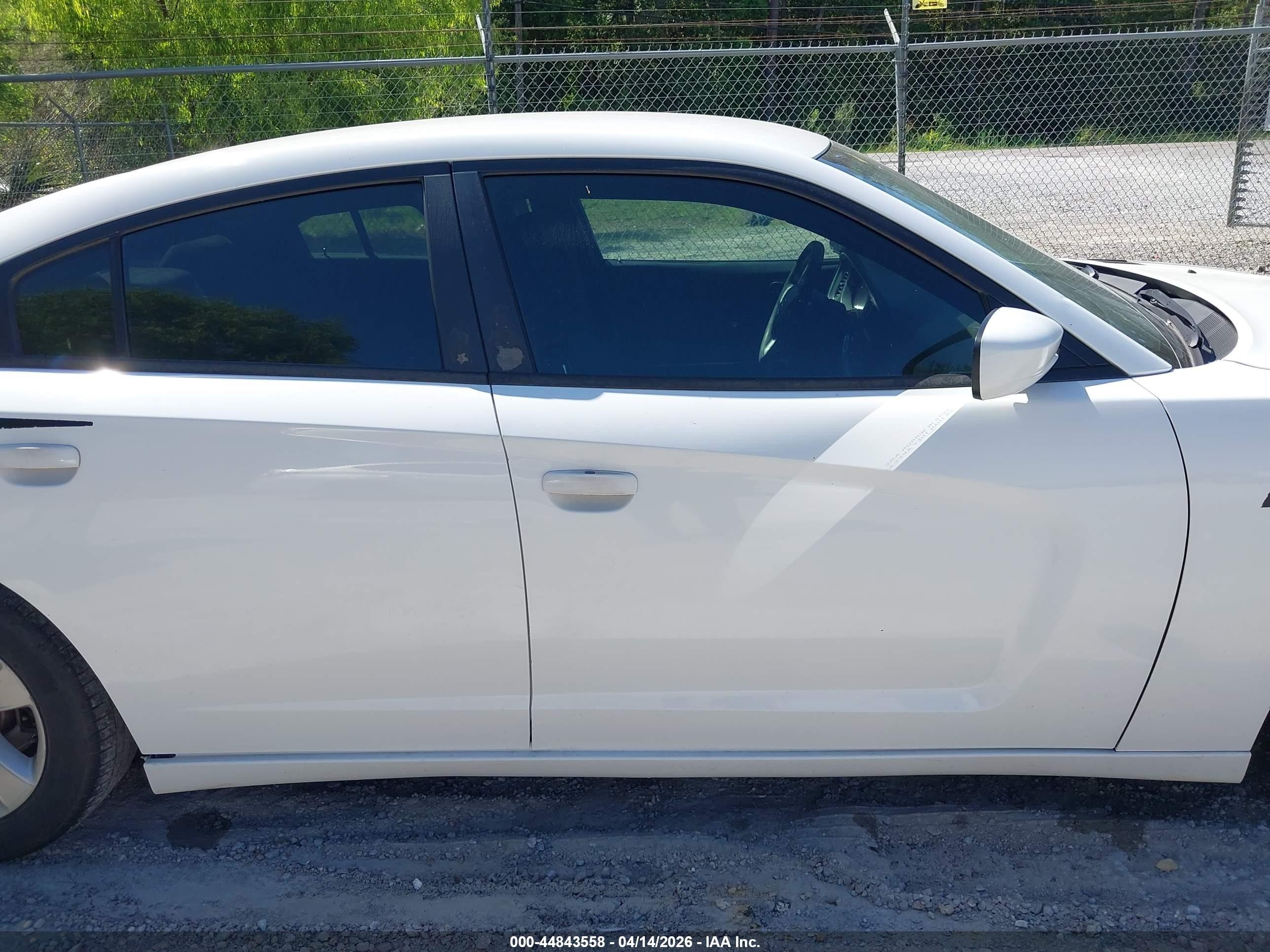 2013 Dodge Charger Se White vin: 2C3CDXBG7DH623237