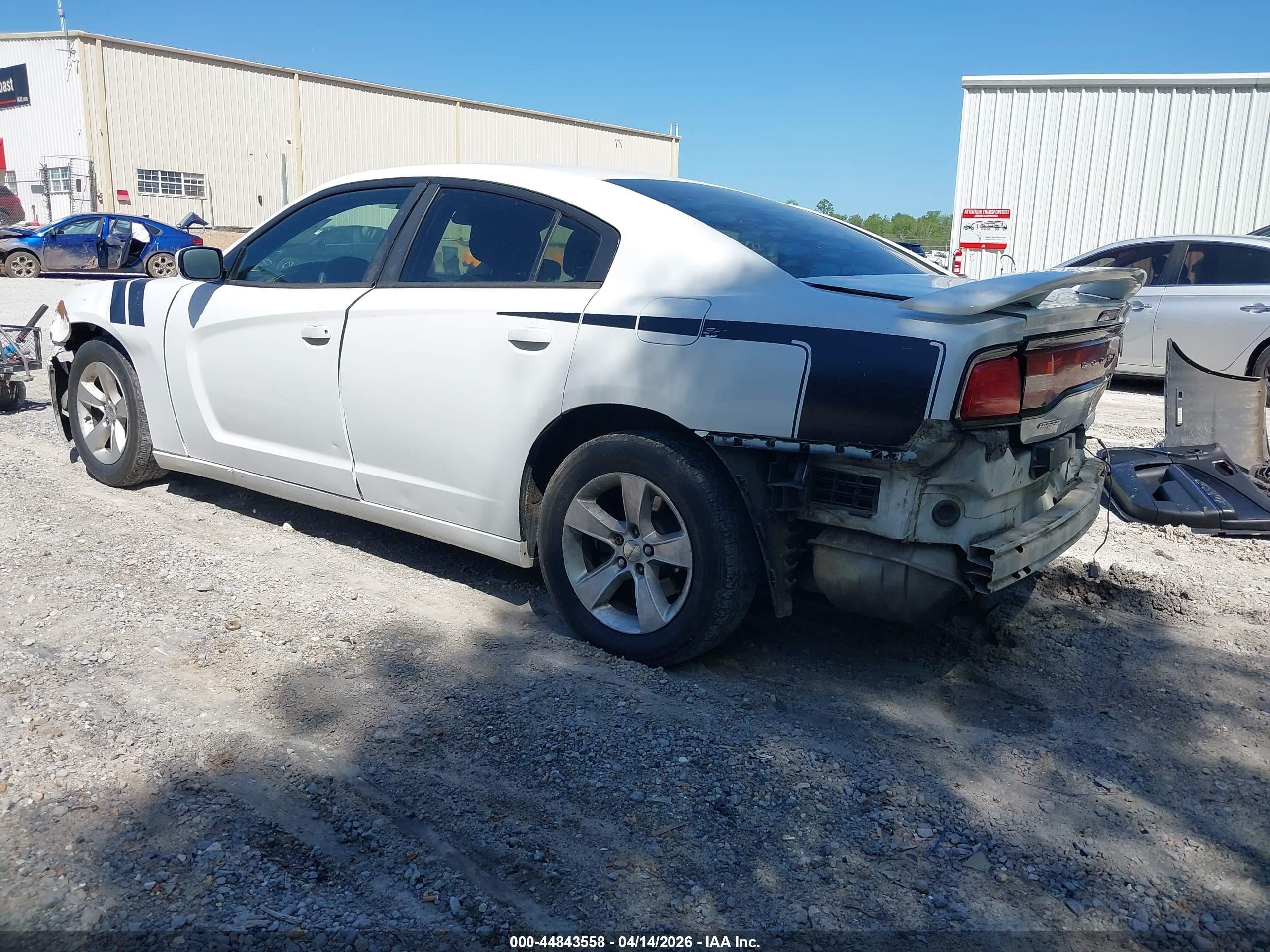 2013 Dodge Charger Se White vin: 2C3CDXBG7DH623237