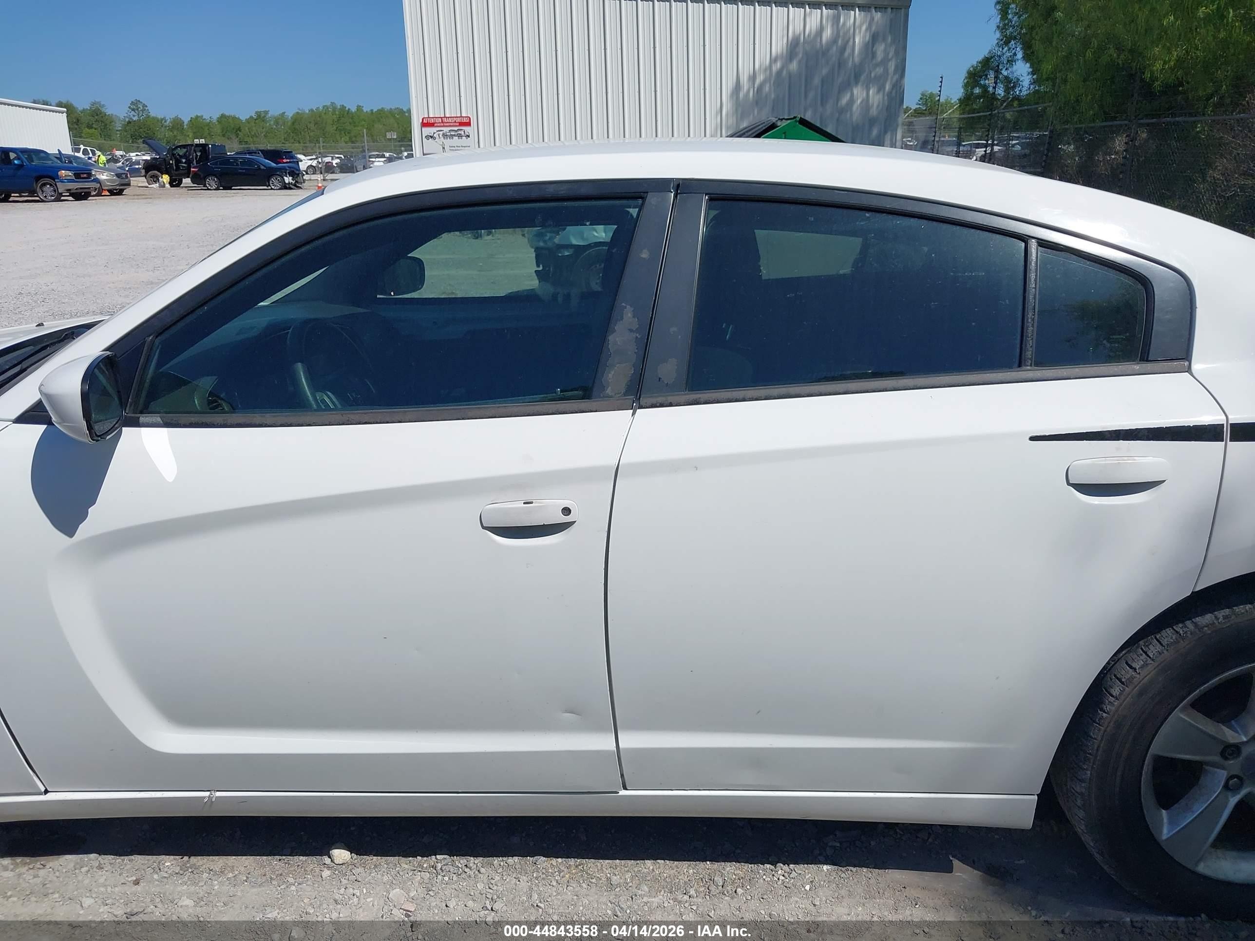 2013 Dodge Charger Se White vin: 2C3CDXBG7DH623237