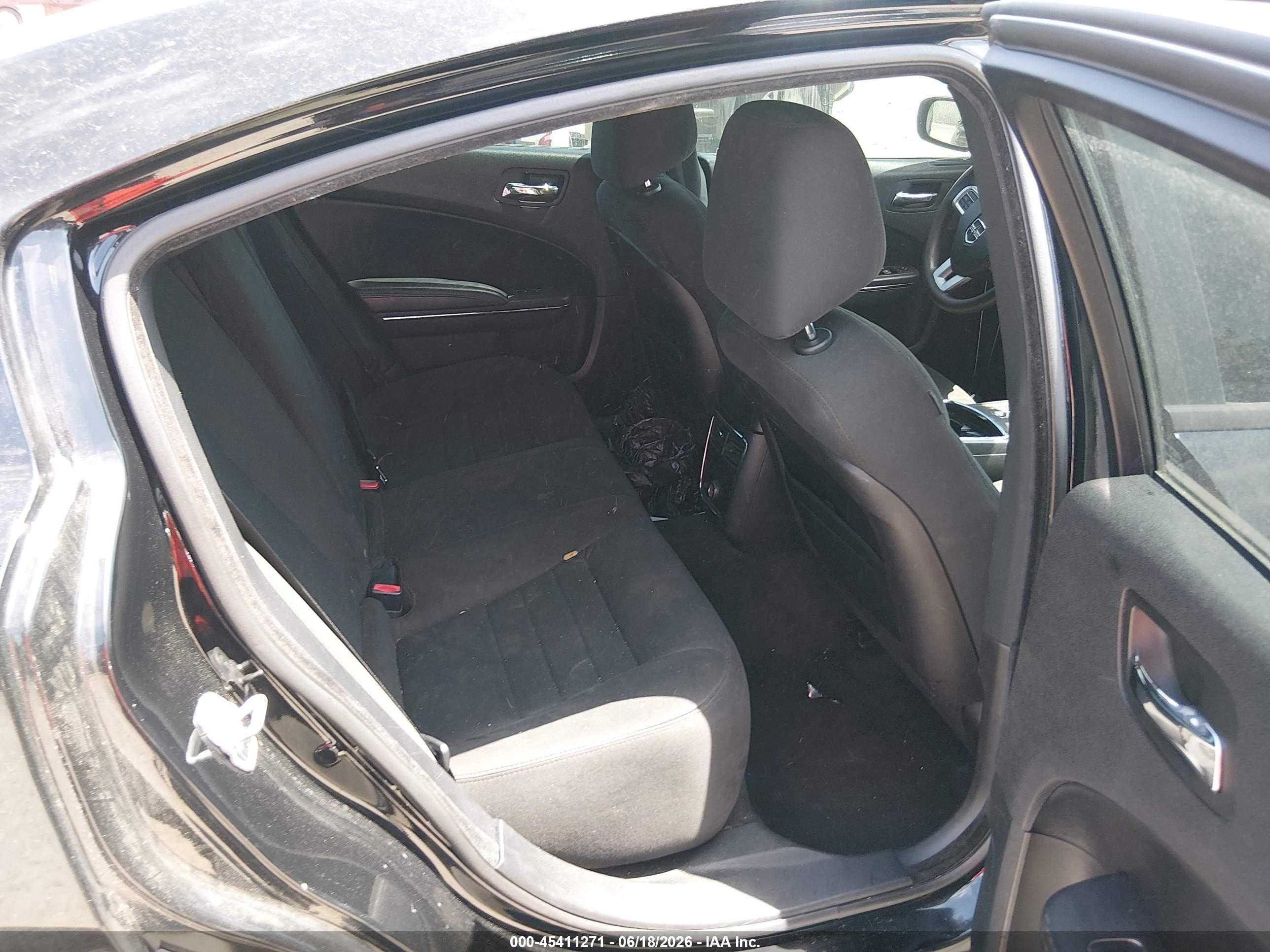 2013 Dodge Charger Se Black vin: 2C3CDXBG7DH638434