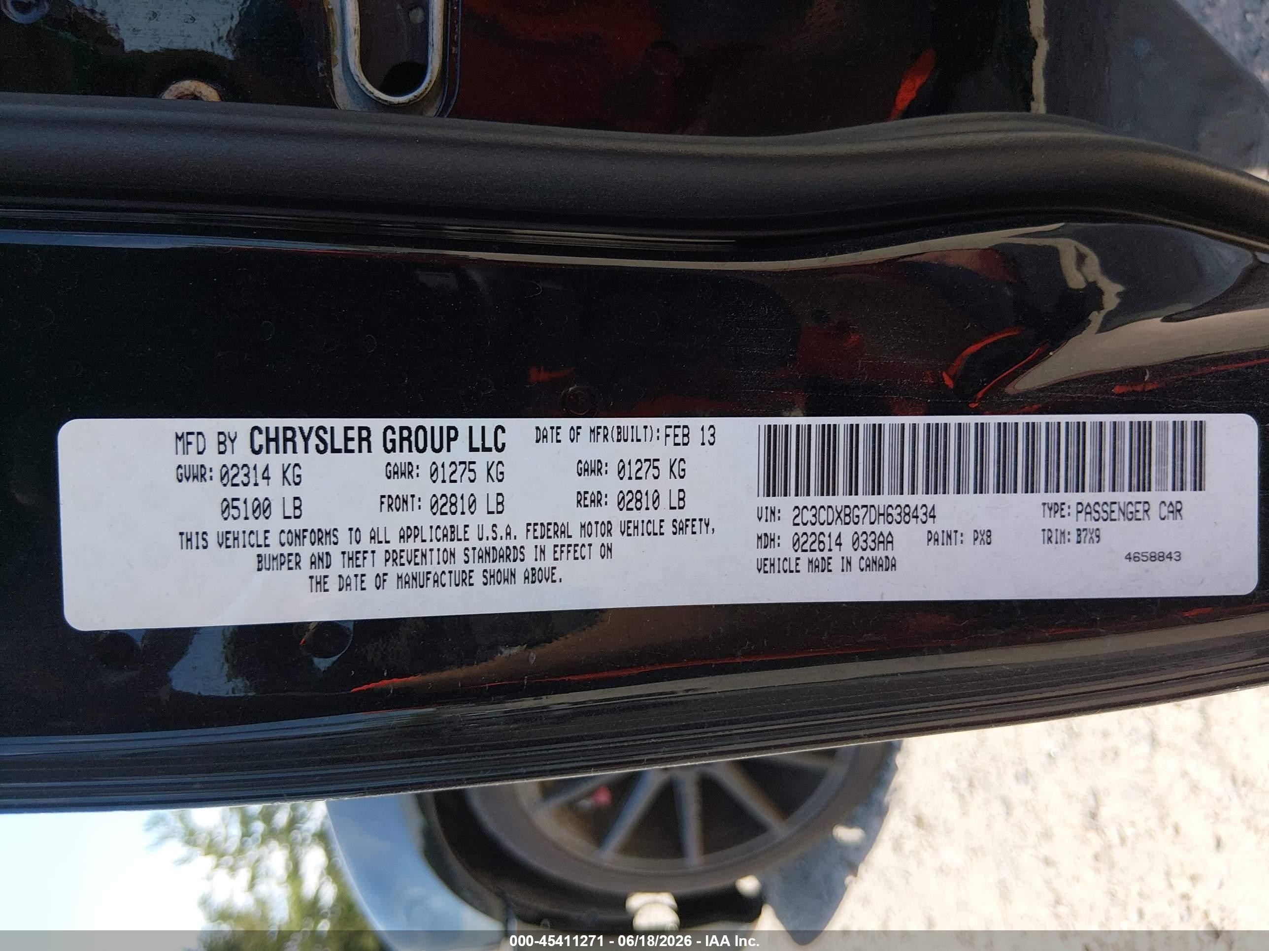 2013 Dodge Charger Se Black vin: 2C3CDXBG7DH638434