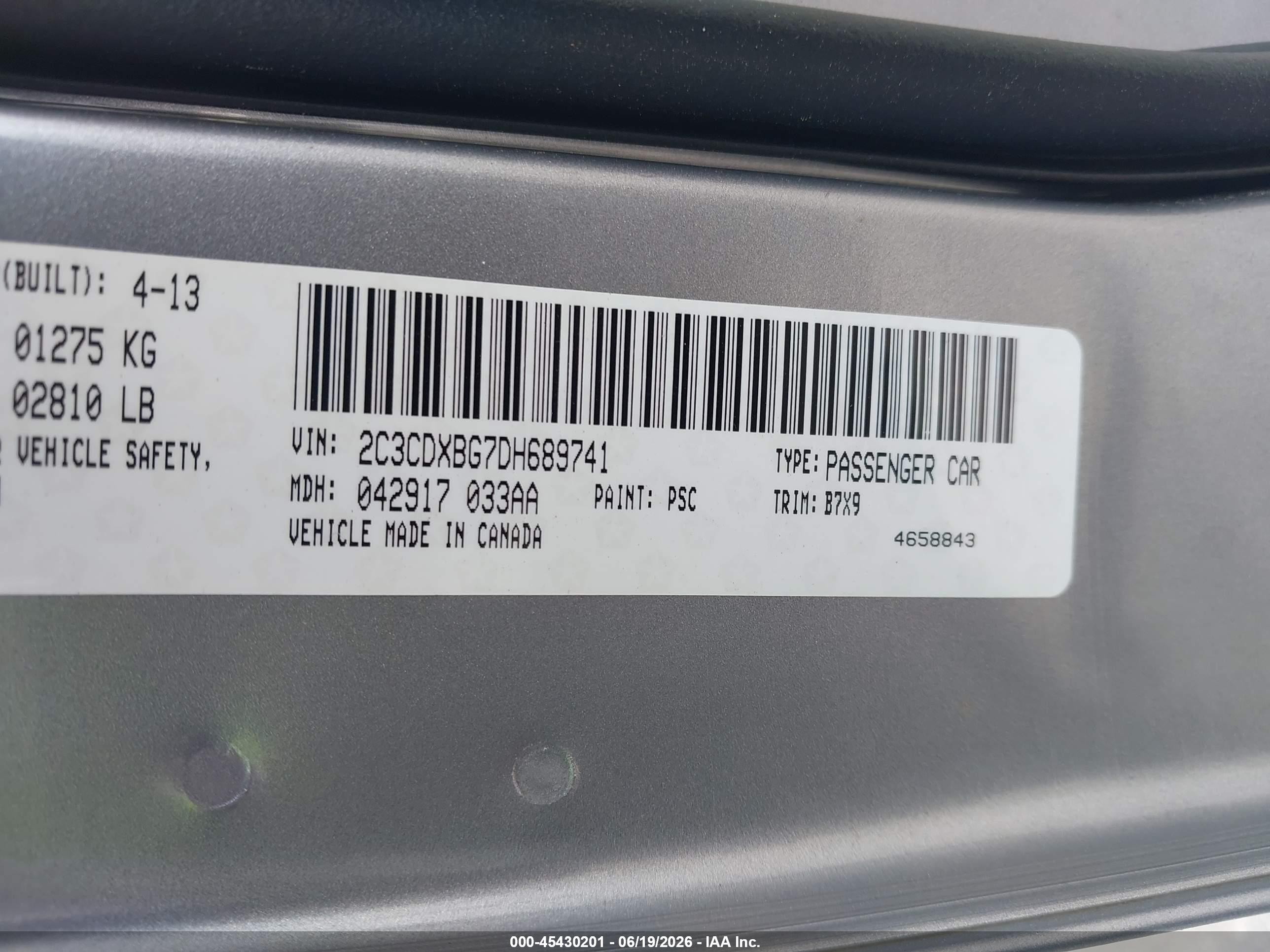 2013 Dodge Charger Se Silver vin: 2C3CDXBG7DH689741
