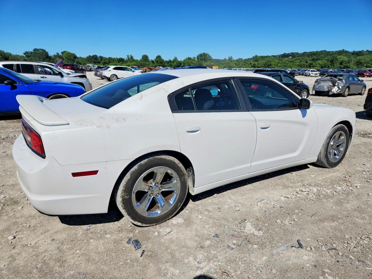 2013 Dodge Charger Se White vin: 2C3CDXBG7DH738615