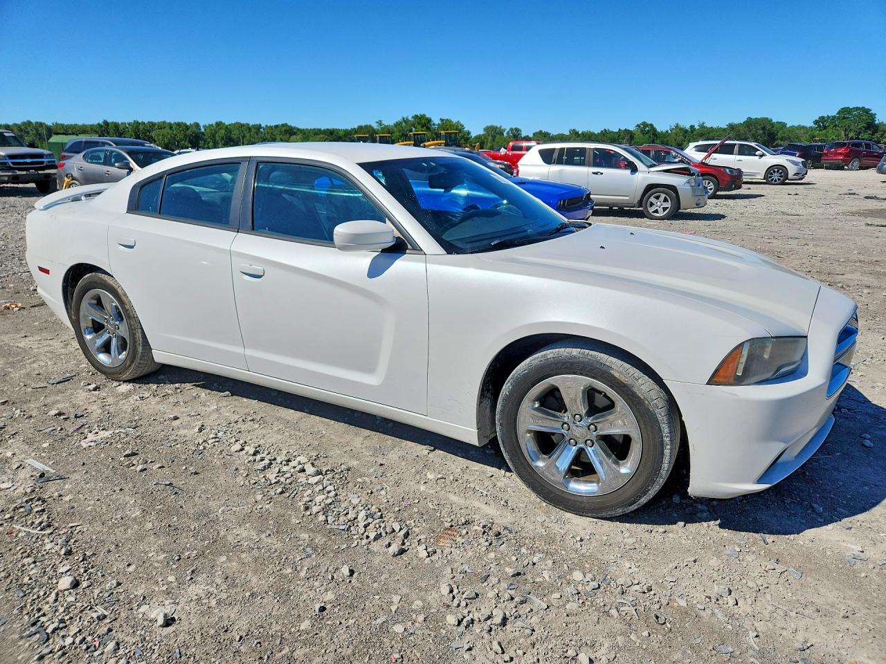 2013 Dodge Charger Se White vin: 2C3CDXBG7DH738615