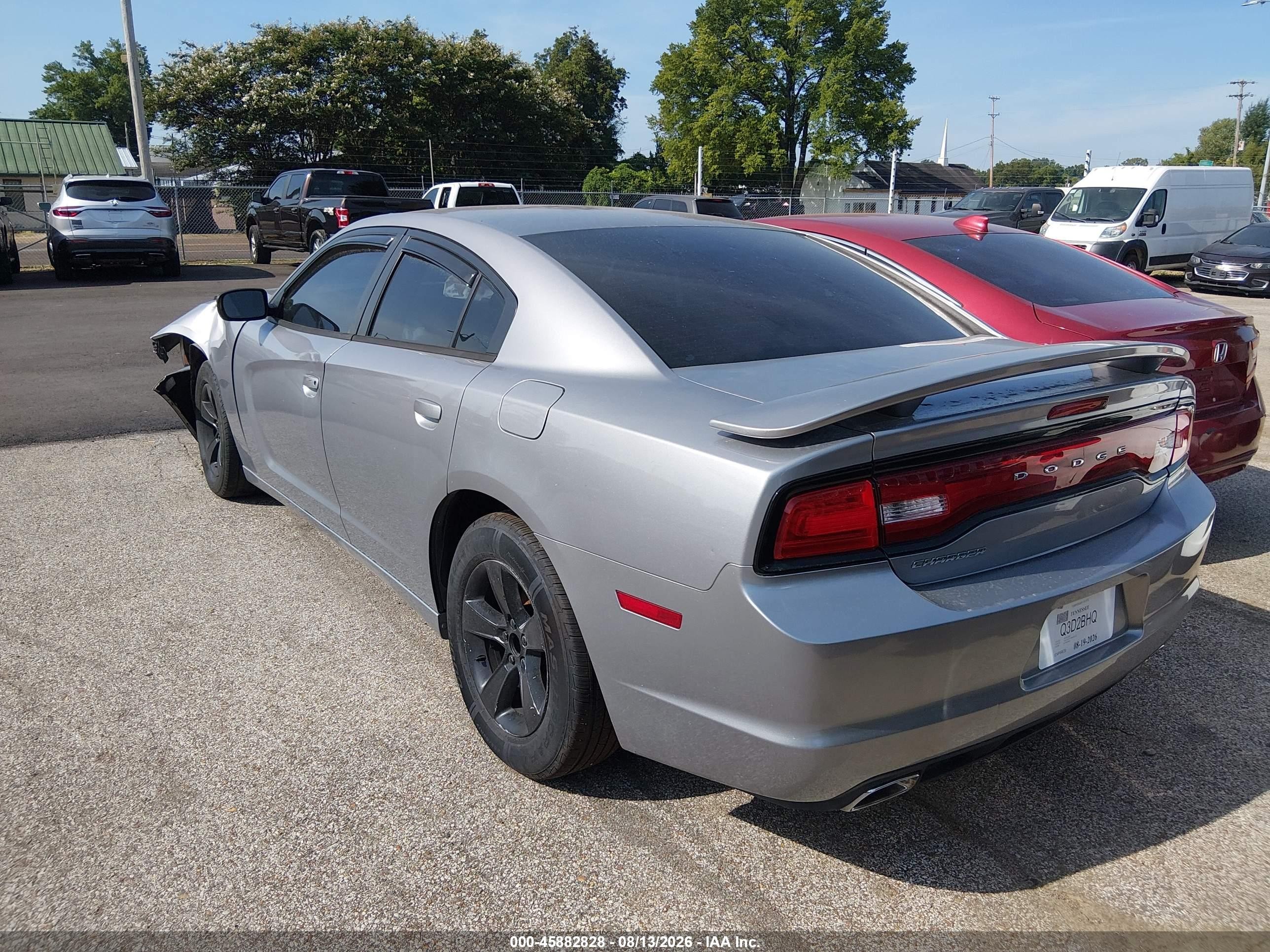 2014 Dodge Charger Se Gray vin: 2C3CDXBG7EH102701