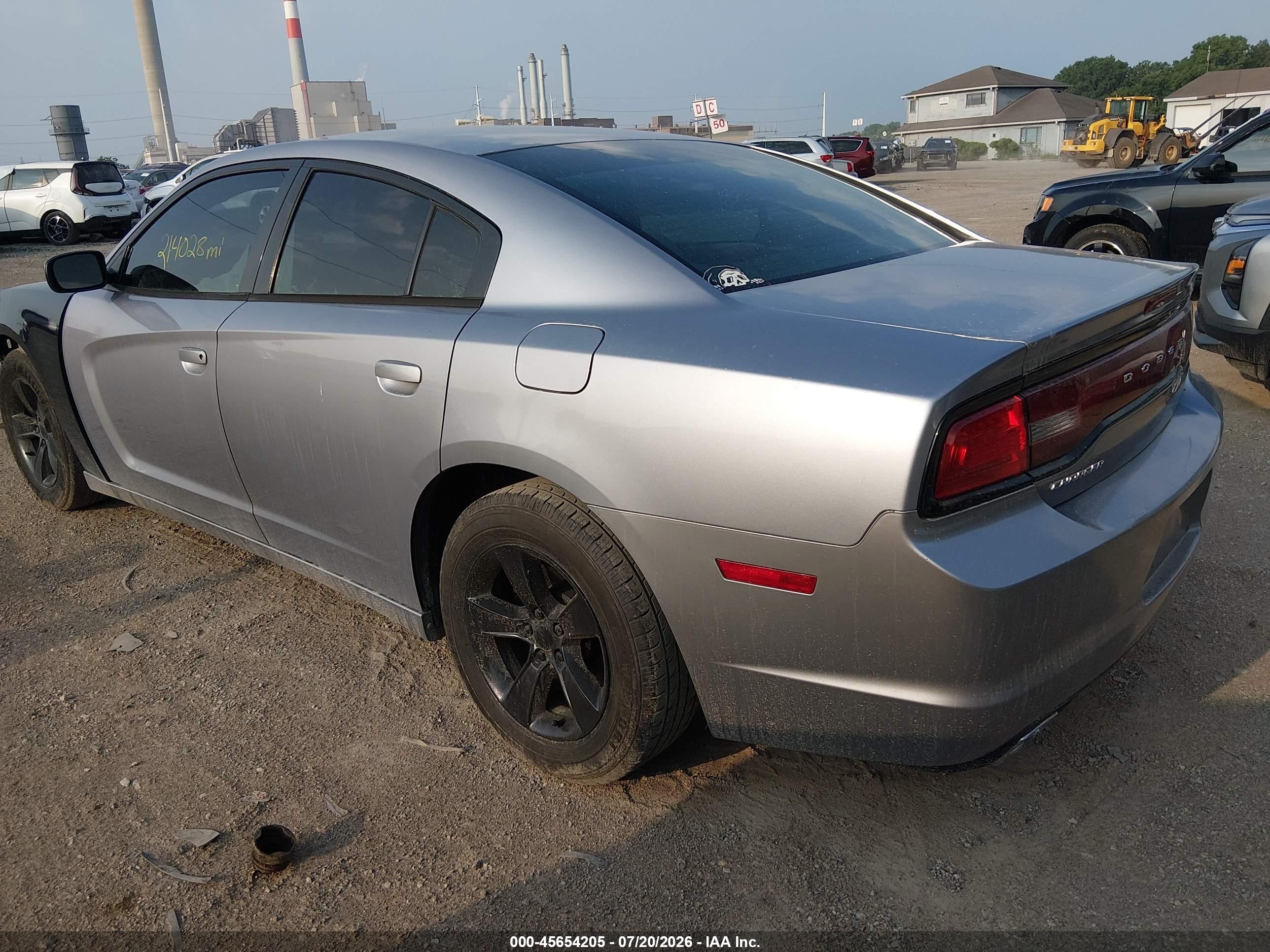 2014 Dodge Charger Se Silver vin: 2C3CDXBG7EH107607