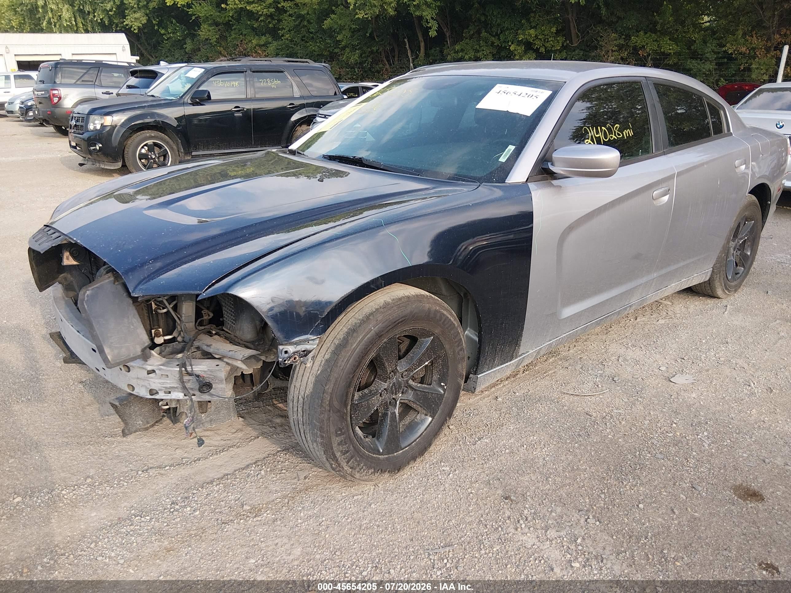 2014 Dodge Charger Se Silver vin: 2C3CDXBG7EH107607