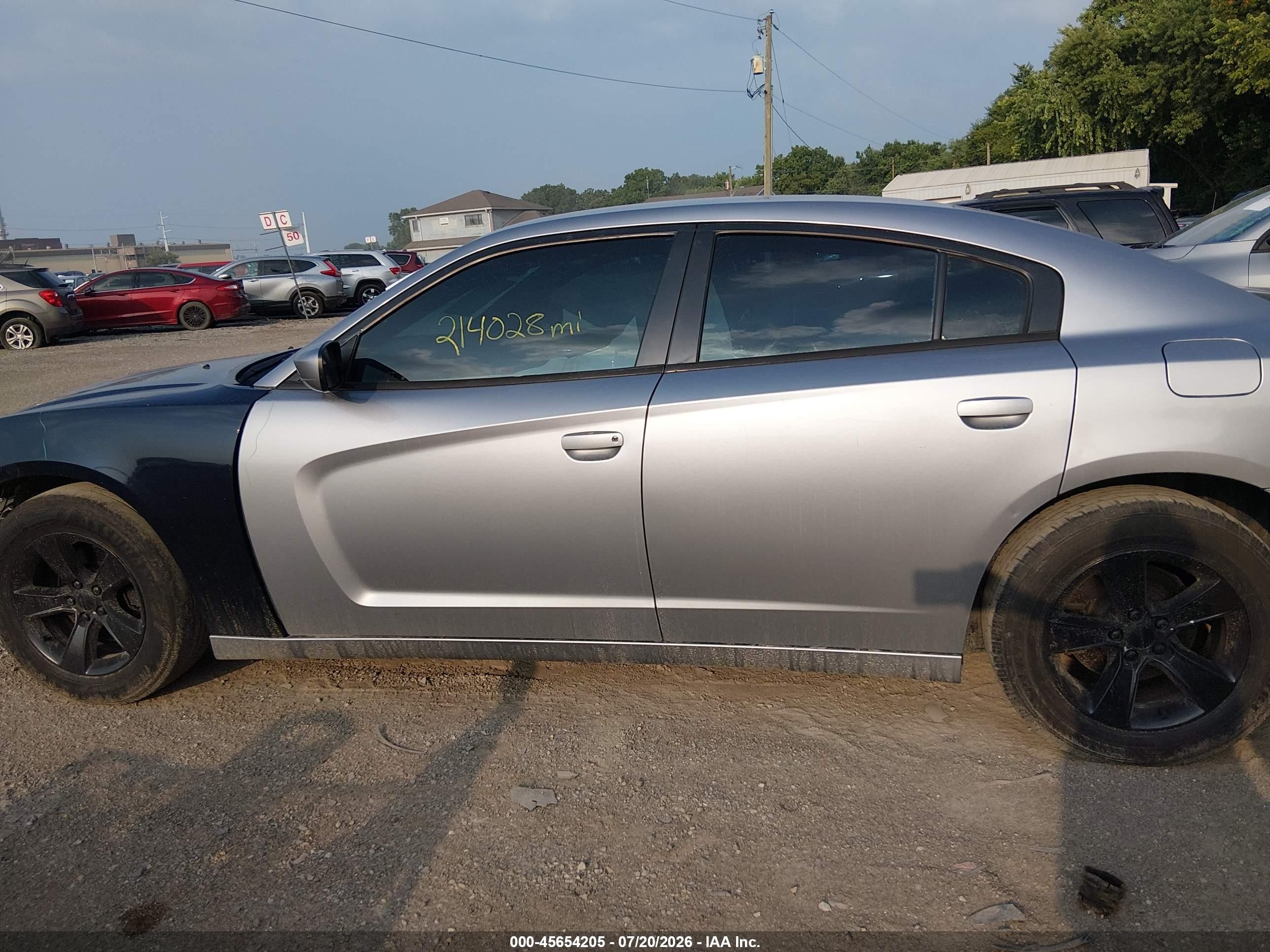 2014 Dodge Charger Se Silver vin: 2C3CDXBG7EH107607