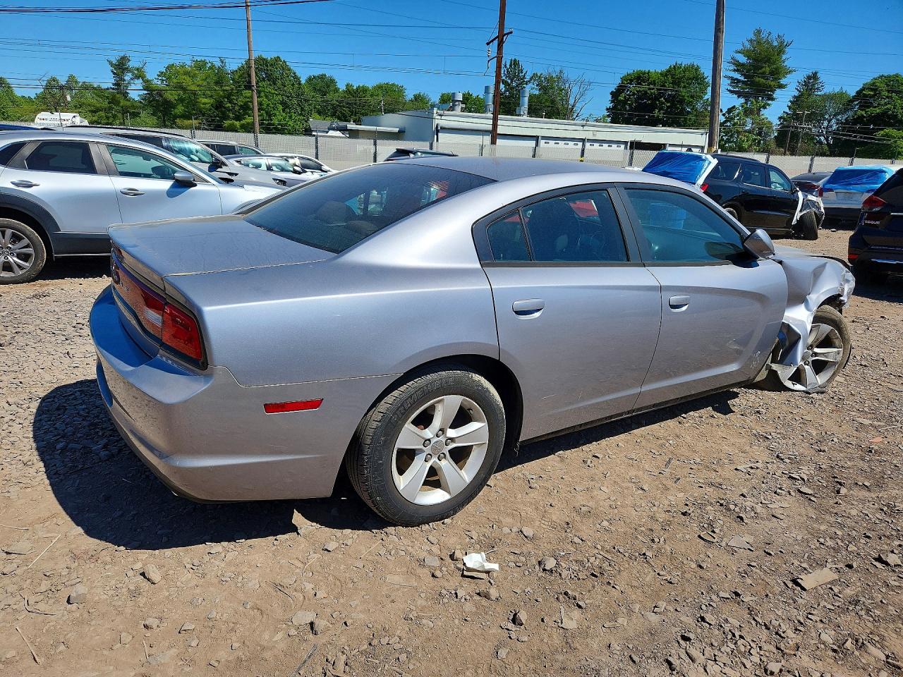 2014 Dodge Charger Se Gray vin: 2C3CDXBG7EH130126
