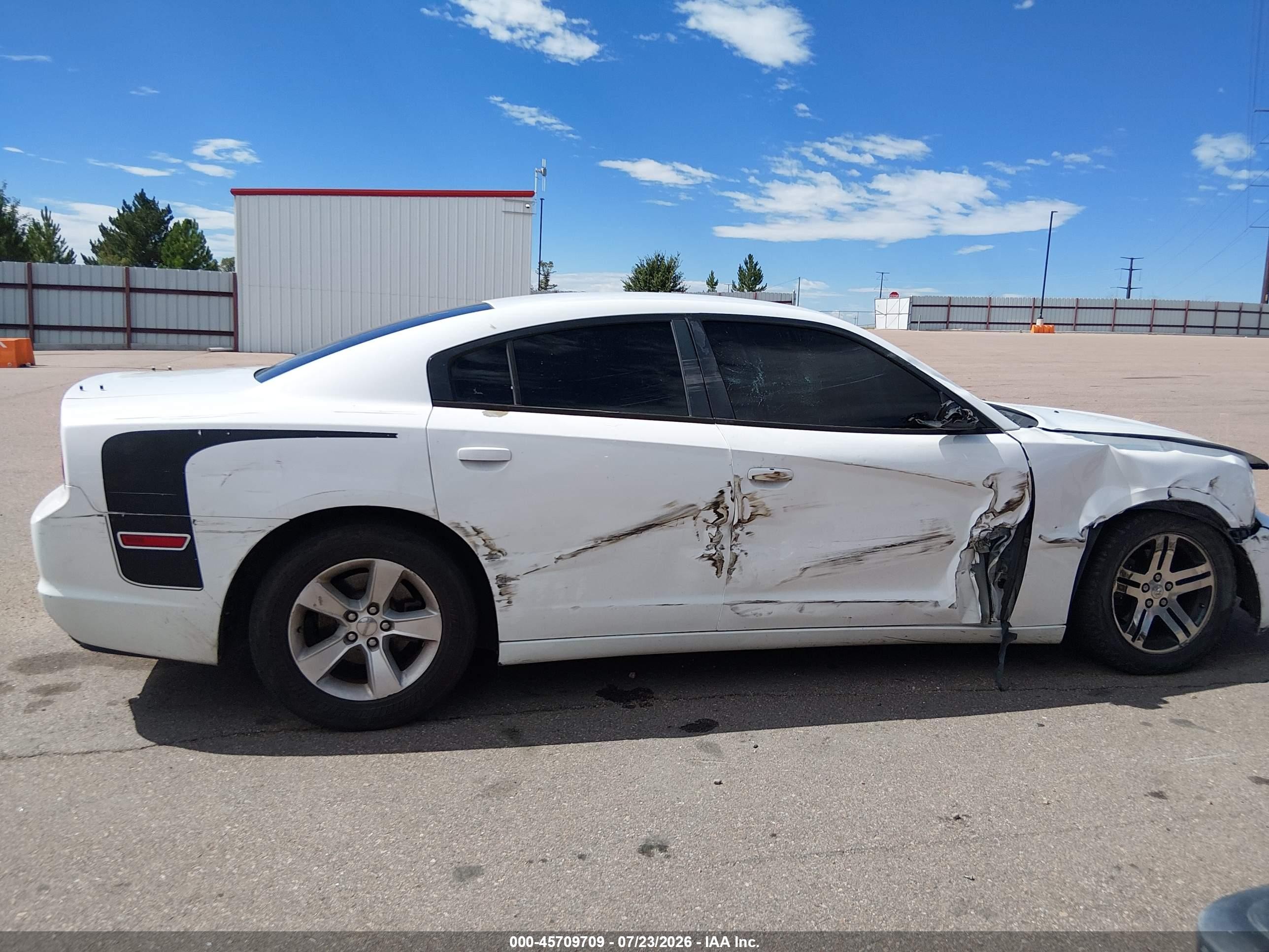 2014 Dodge Charger Se White vin: 2C3CDXBG7EH130238