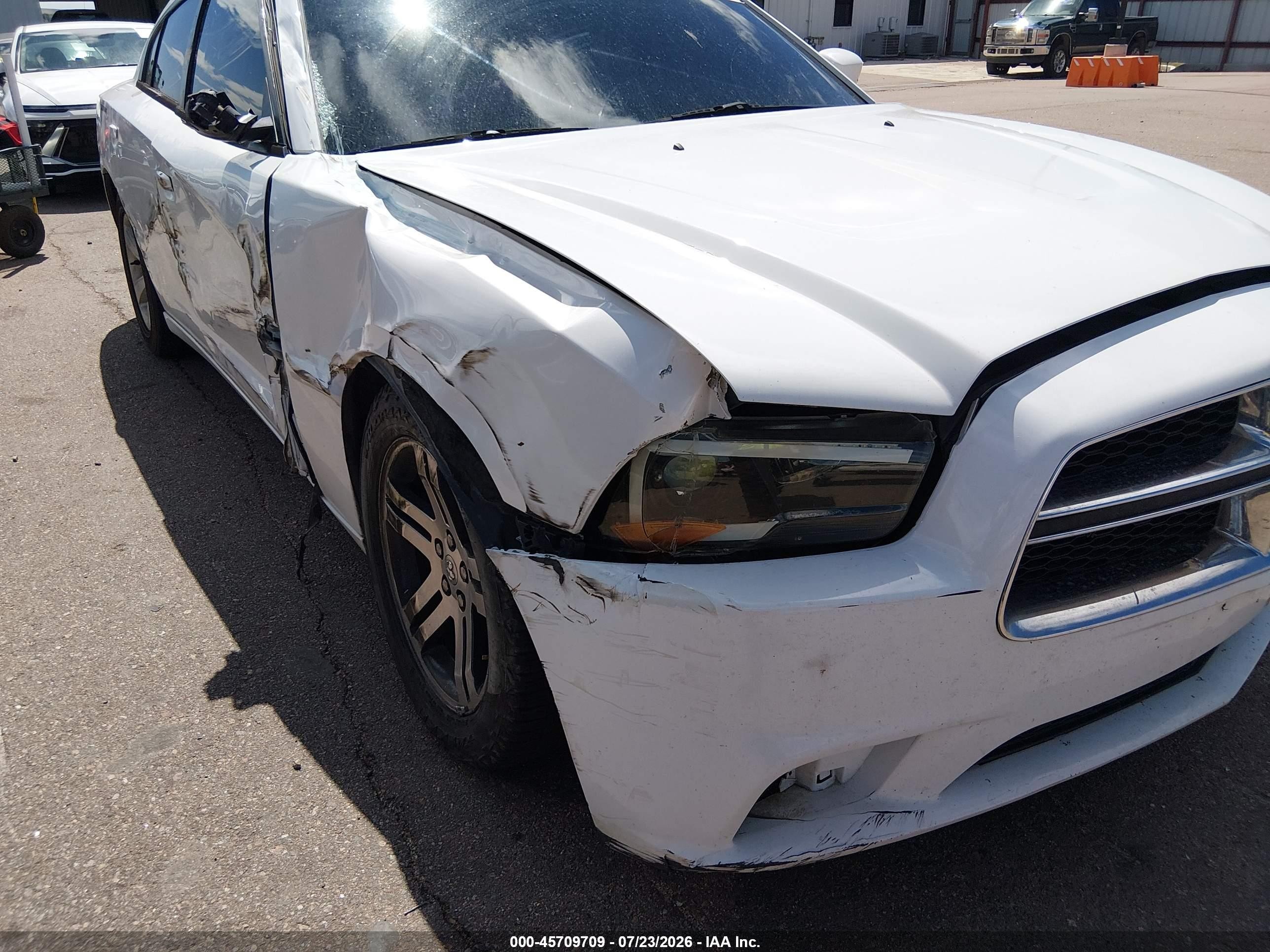 2014 Dodge Charger Se White vin: 2C3CDXBG7EH130238