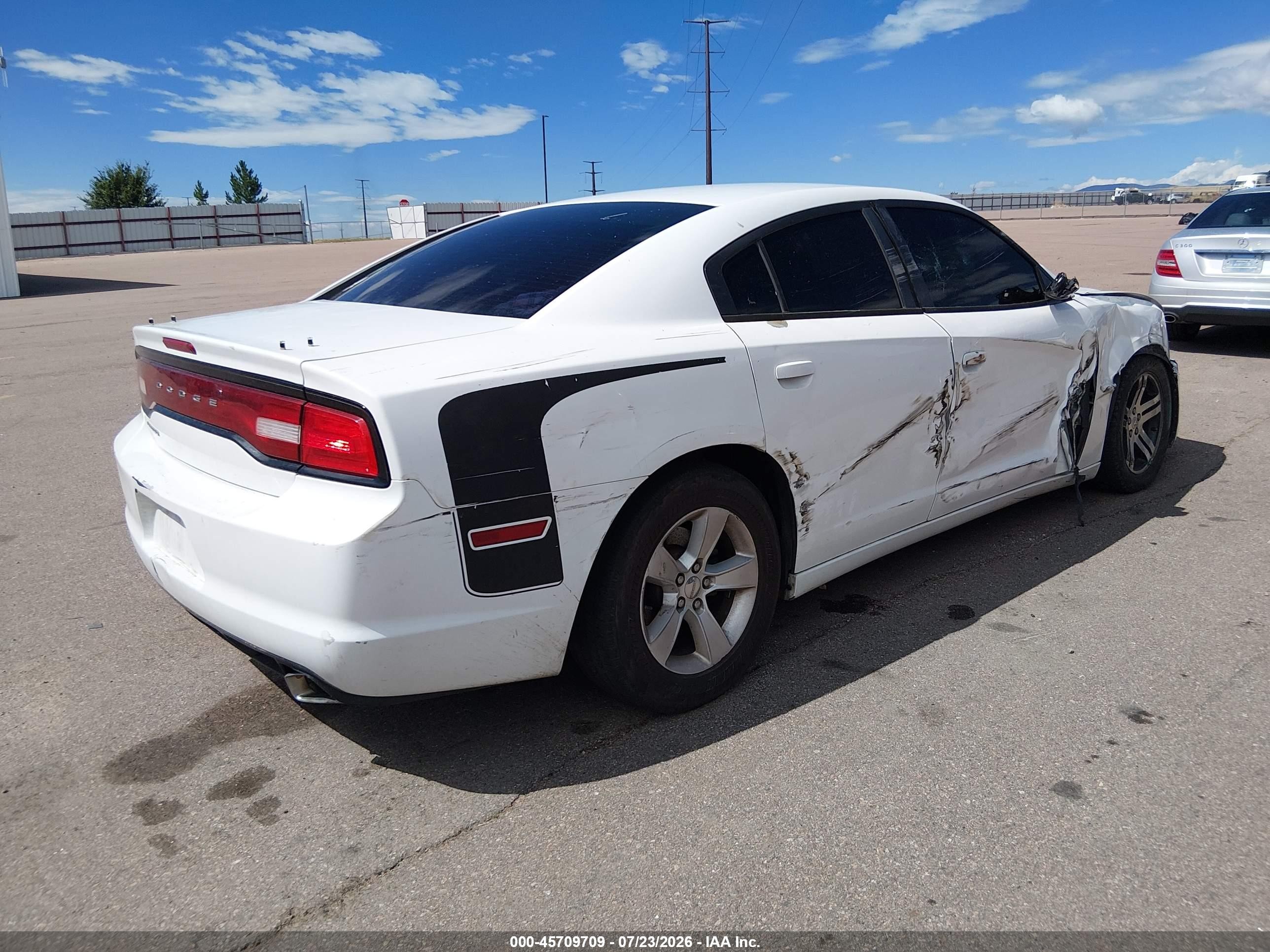 2014 Dodge Charger Se White vin: 2C3CDXBG7EH130238