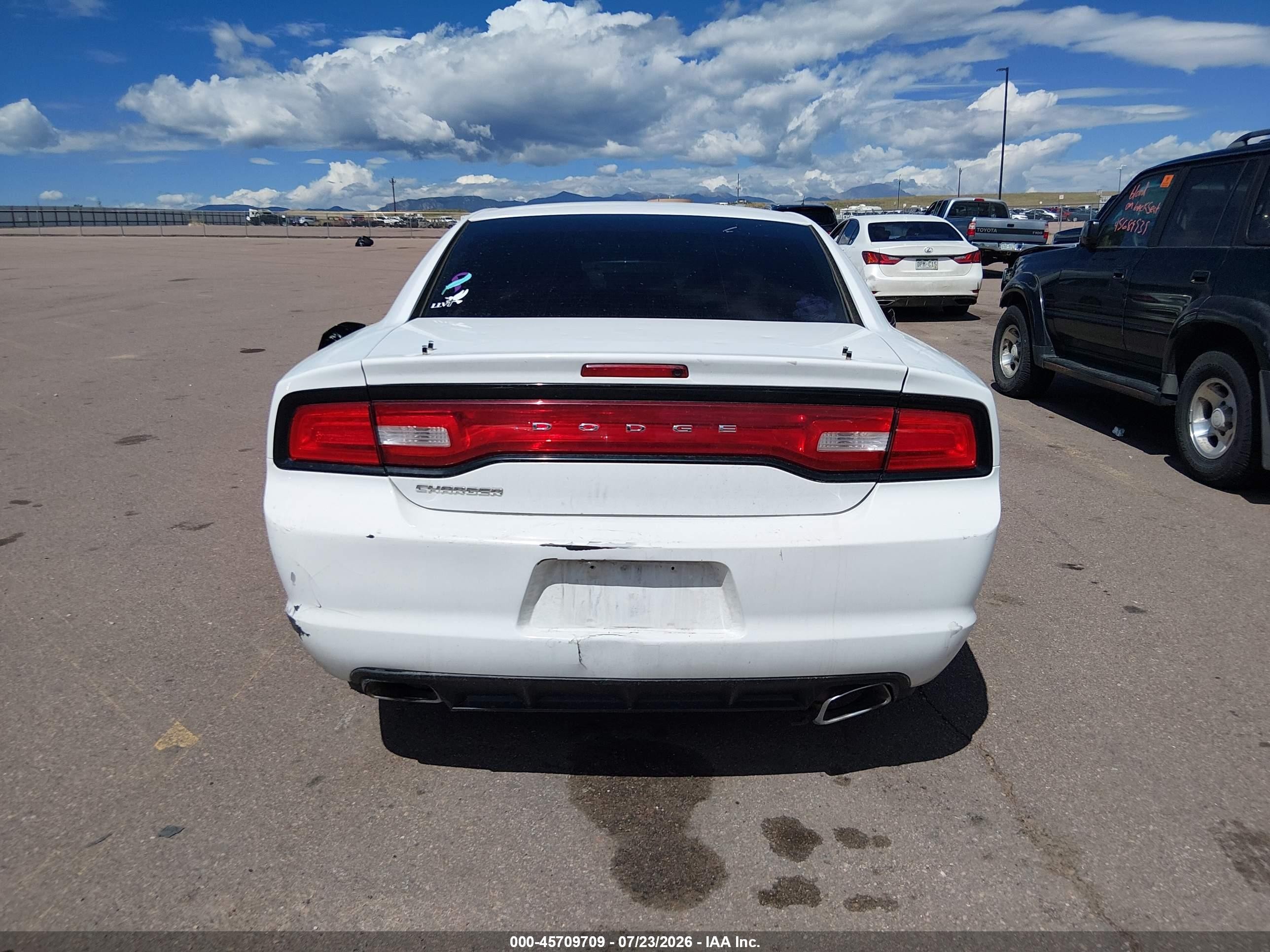 2014 Dodge Charger Se White vin: 2C3CDXBG7EH130238