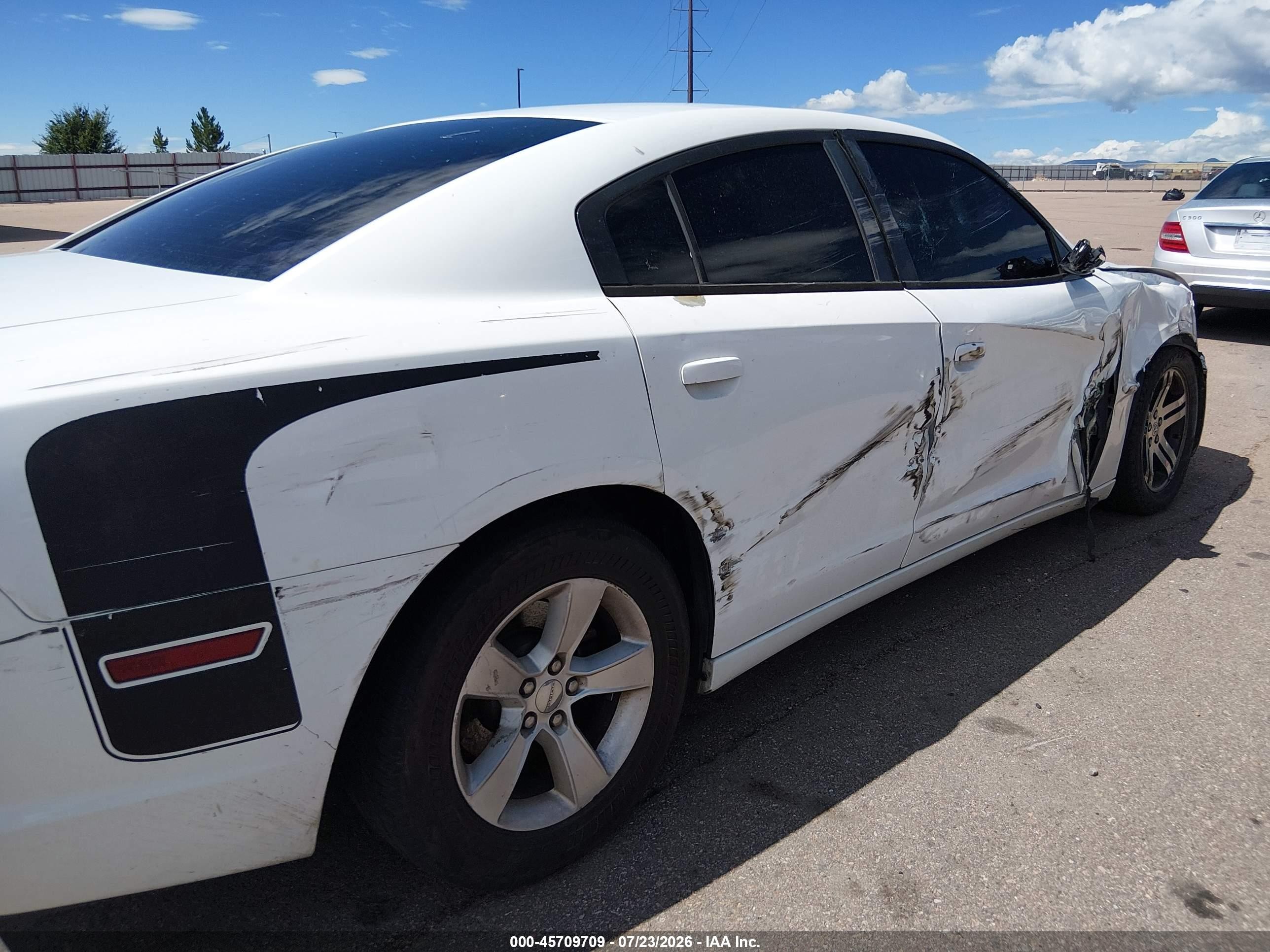 2014 Dodge Charger Se White vin: 2C3CDXBG7EH130238