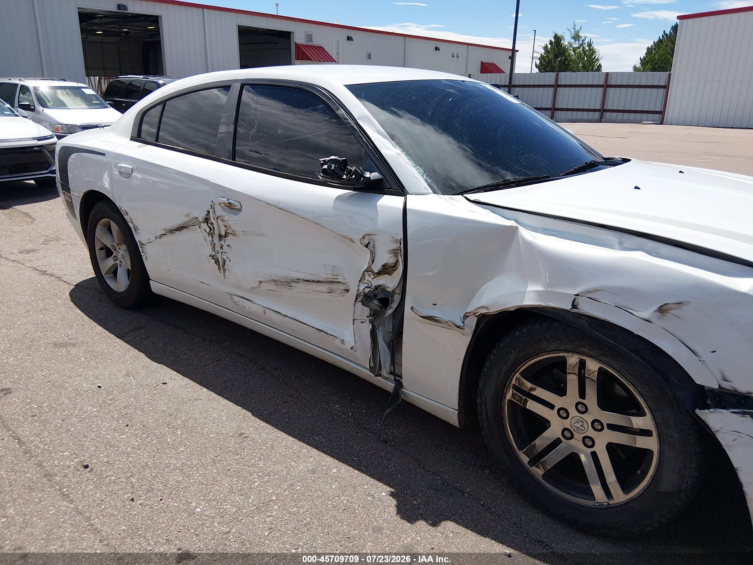 2014 Dodge Charger Se White vin: 2C3CDXBG7EH130238