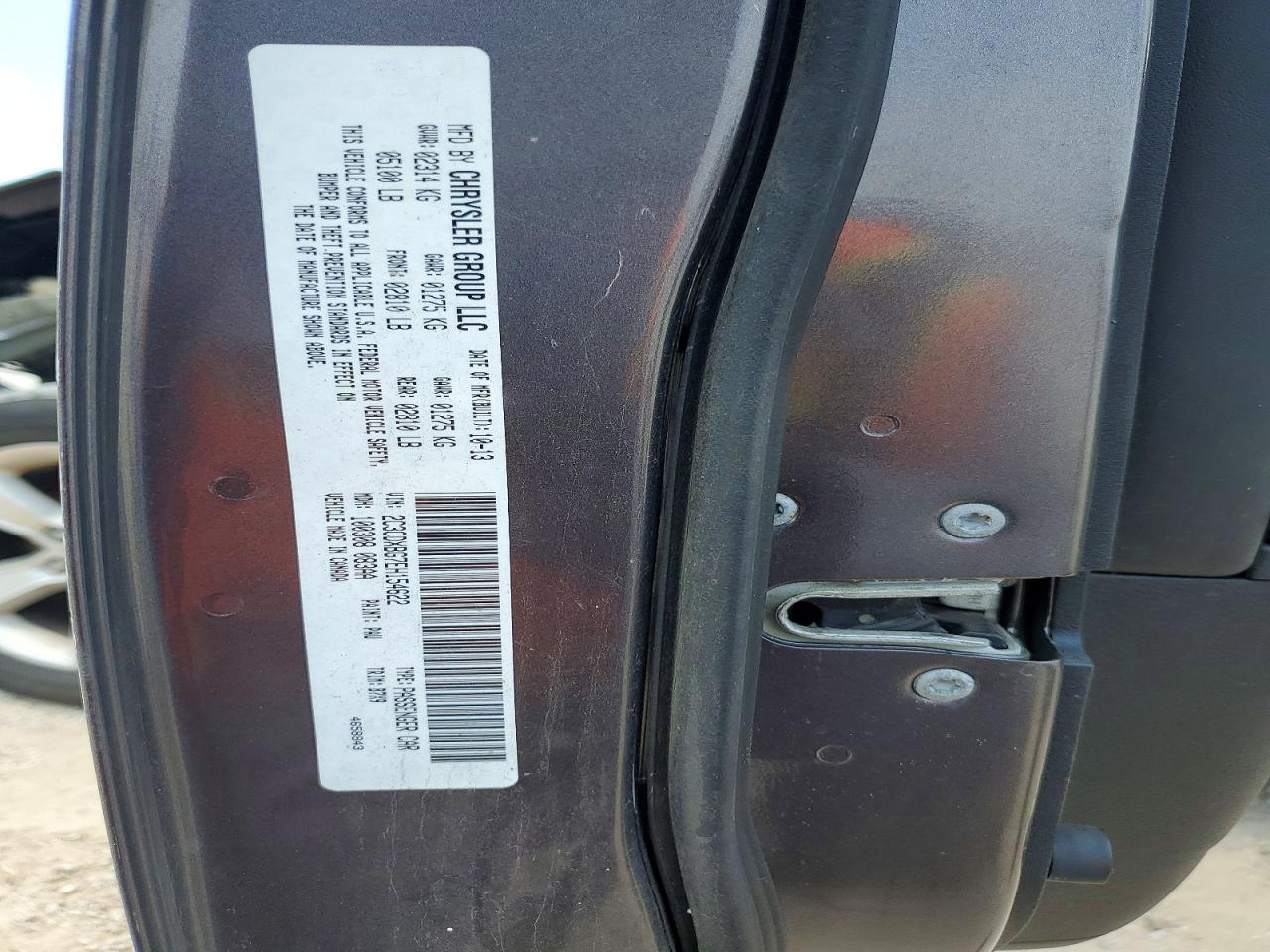 2014 Dodge Charger Se Gray vin: 2C3CDXBG7EH154622