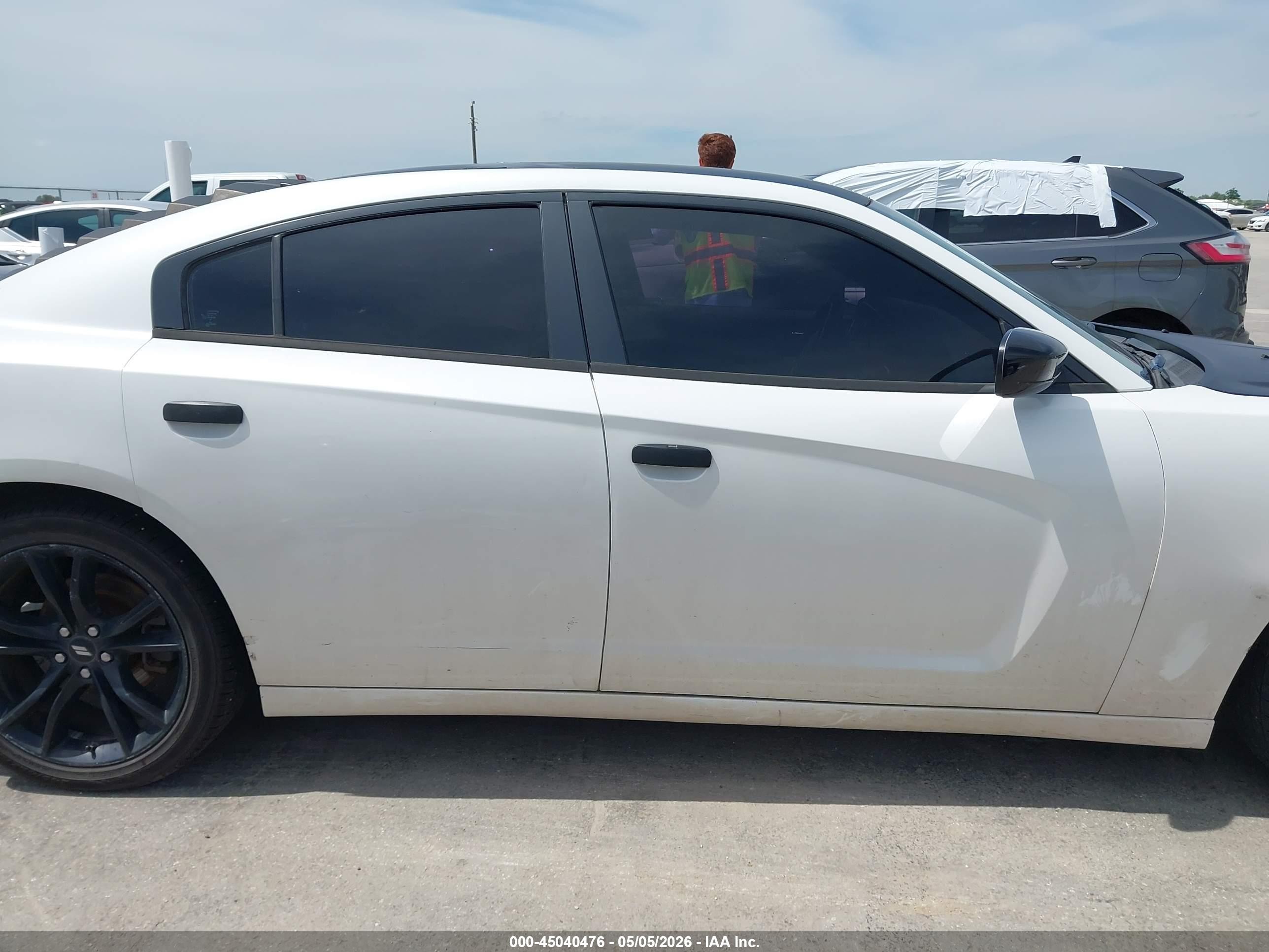 2014 Dodge Charger Se White vin: 2C3CDXBG7EH191637