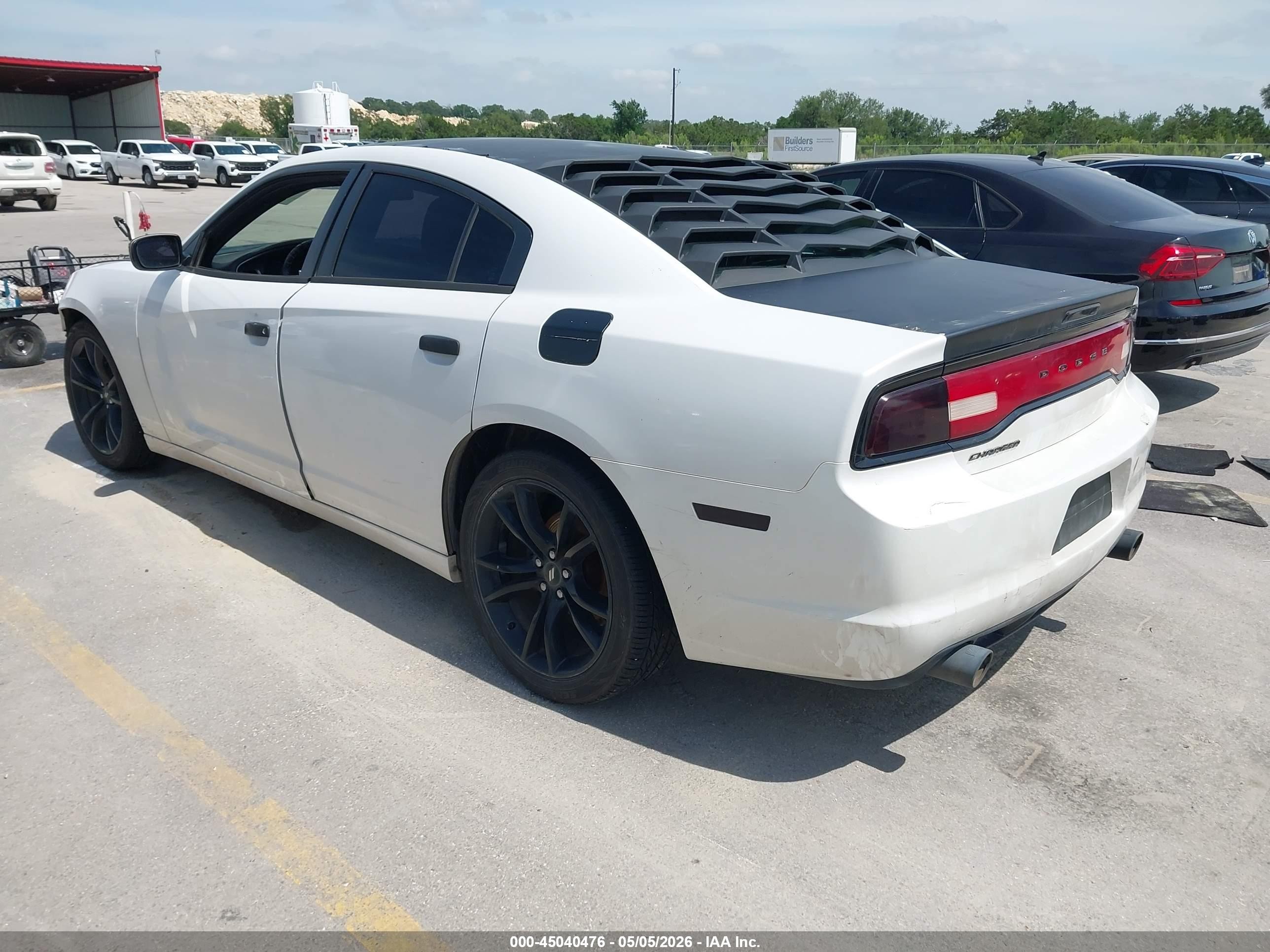 2014 Dodge Charger Se White vin: 2C3CDXBG7EH191637
