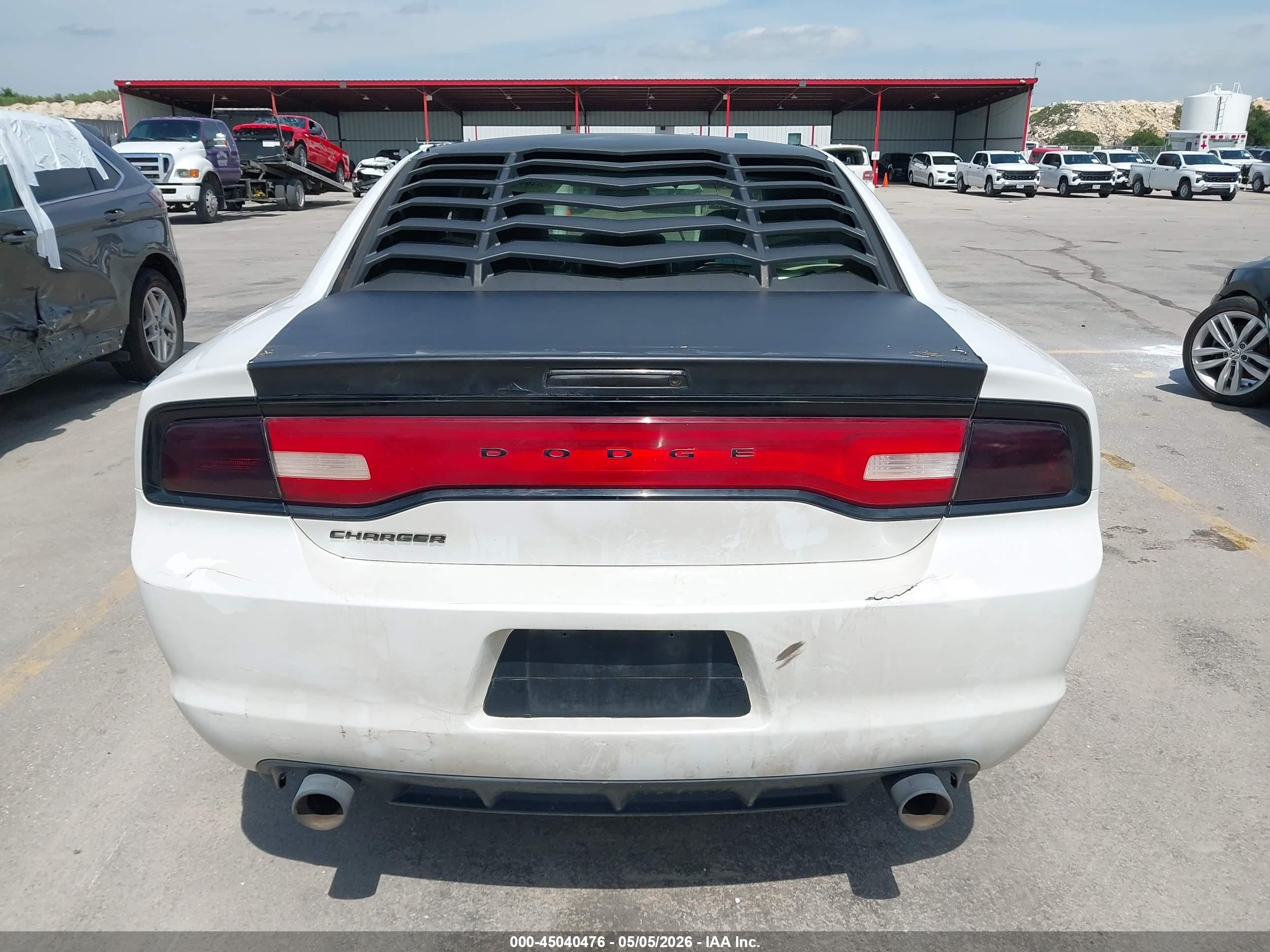 2014 Dodge Charger Se White vin: 2C3CDXBG7EH191637