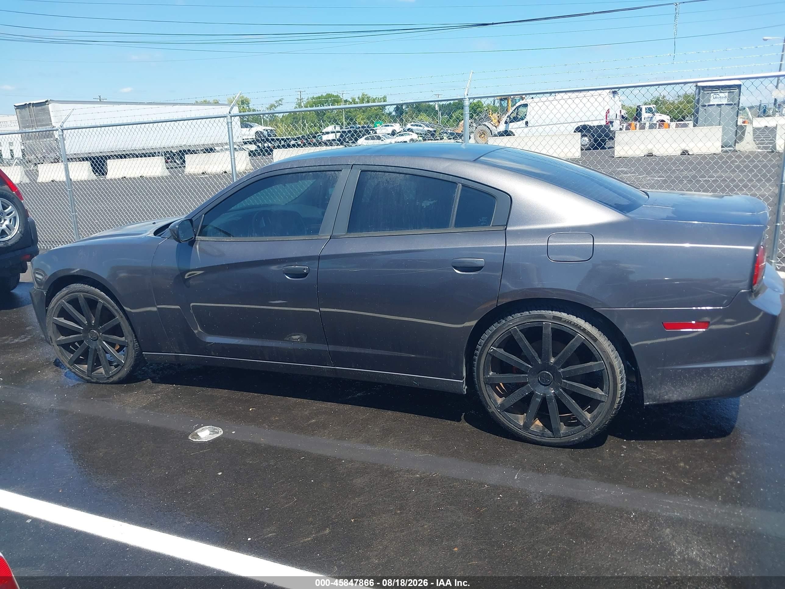 2014 Dodge Charger Se Gray vin: 2C3CDXBG7EH197471