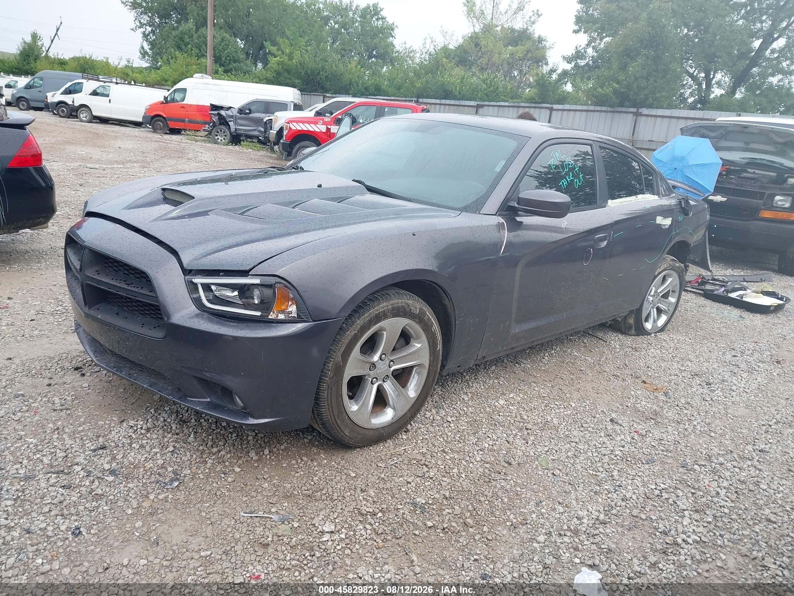 2014 Dodge Charger Se Gray vin: 2C3CDXBG7EH264215