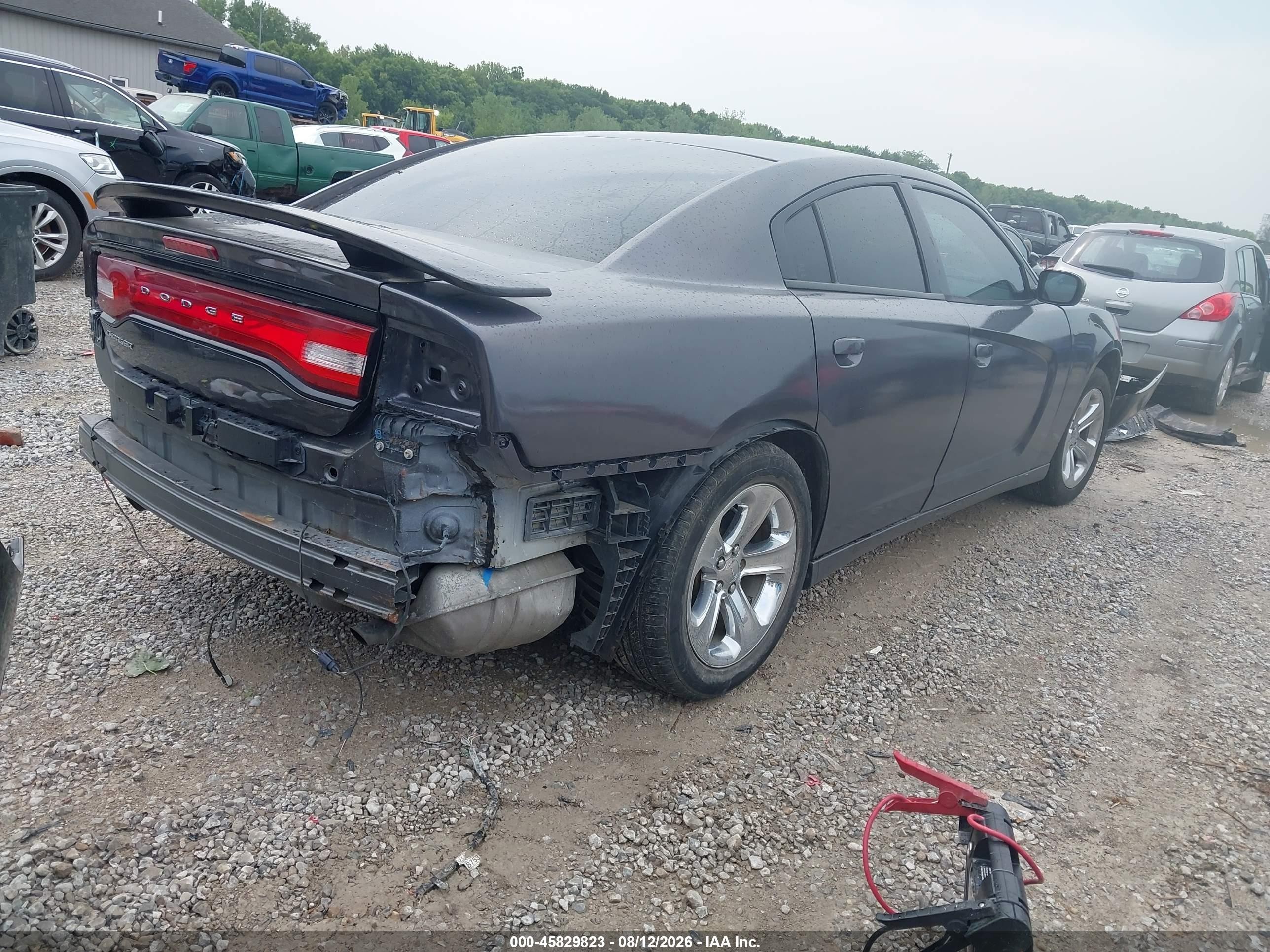 2014 Dodge Charger Se Gray vin: 2C3CDXBG7EH264215