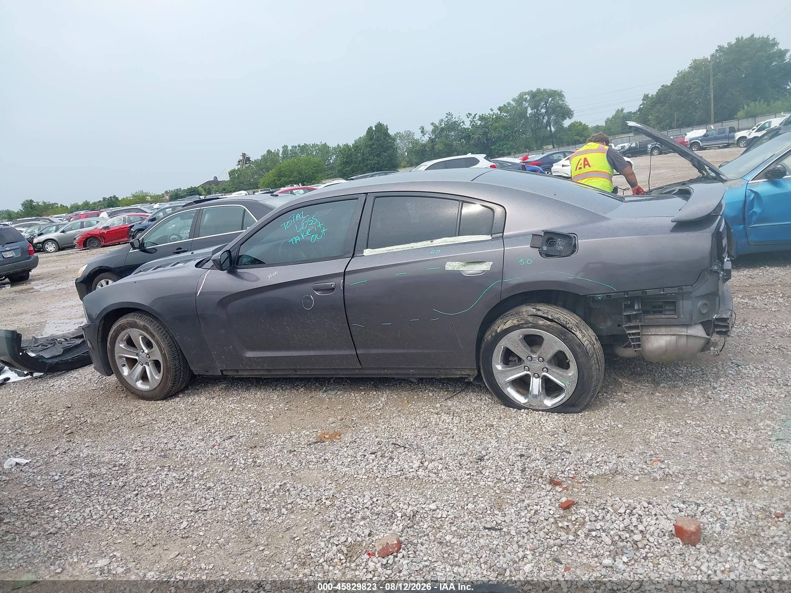 2014 Dodge Charger Se Gray vin: 2C3CDXBG7EH264215