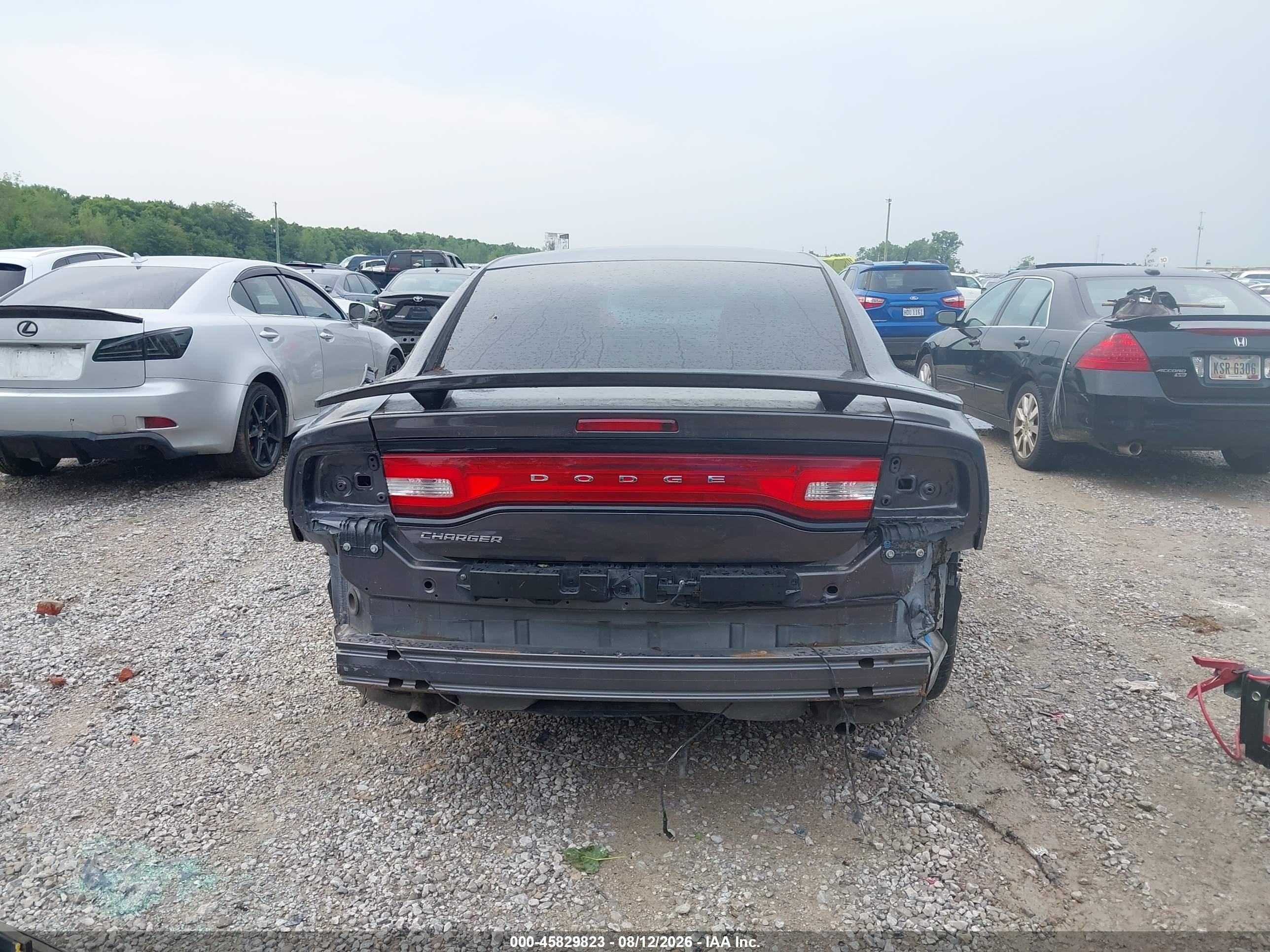 2014 Dodge Charger Se Gray vin: 2C3CDXBG7EH264215