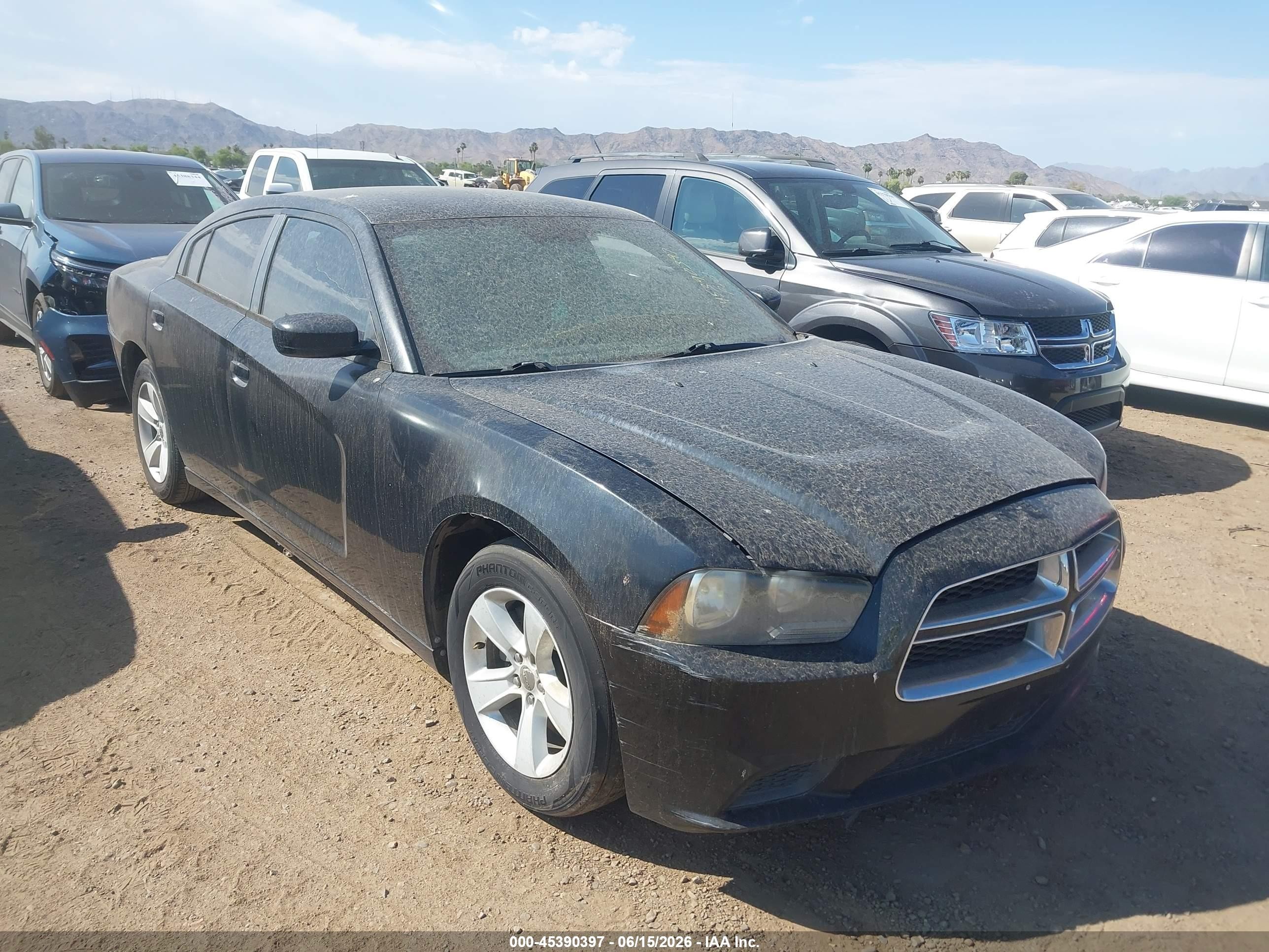 2014 Dodge Charger Se Black vin: 2C3CDXBG7EH326440