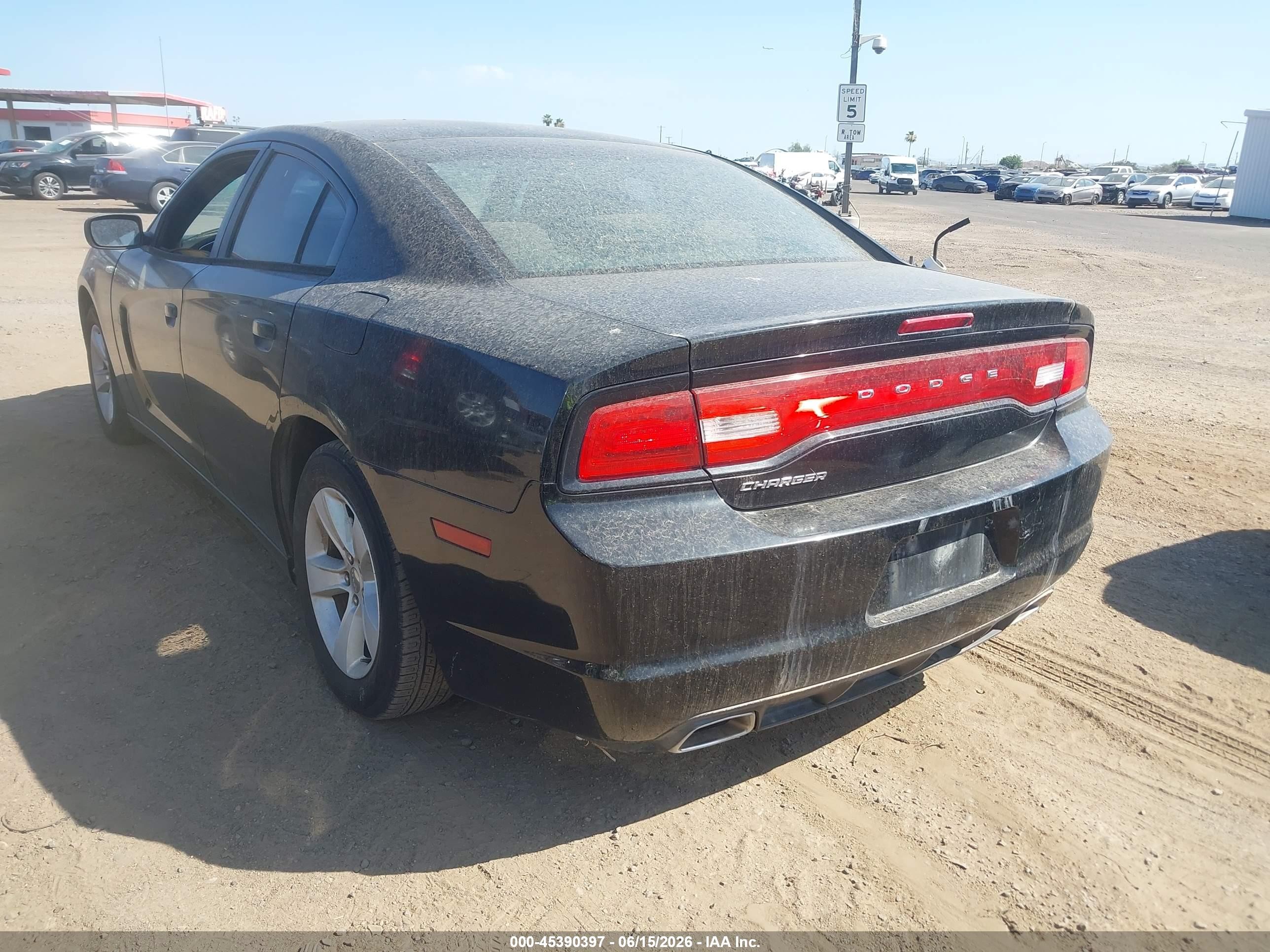 2014 Dodge Charger Se Black vin: 2C3CDXBG7EH326440