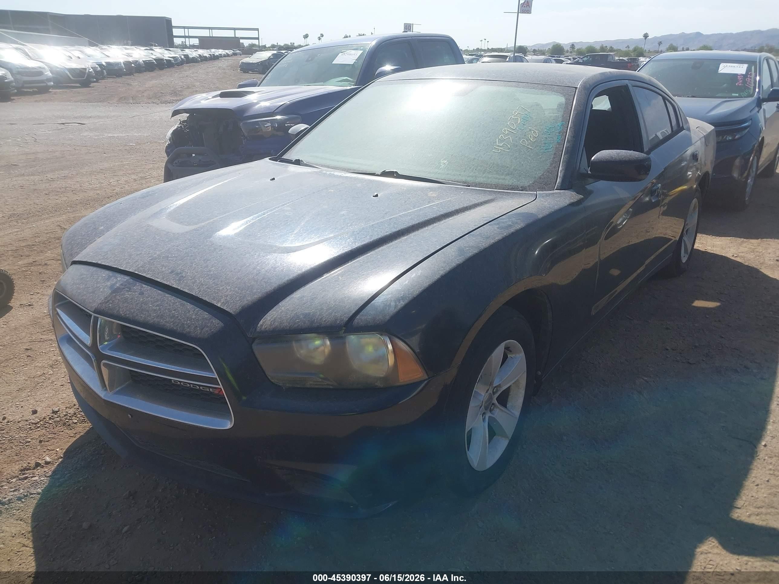 2014 Dodge Charger Se Black vin: 2C3CDXBG7EH326440