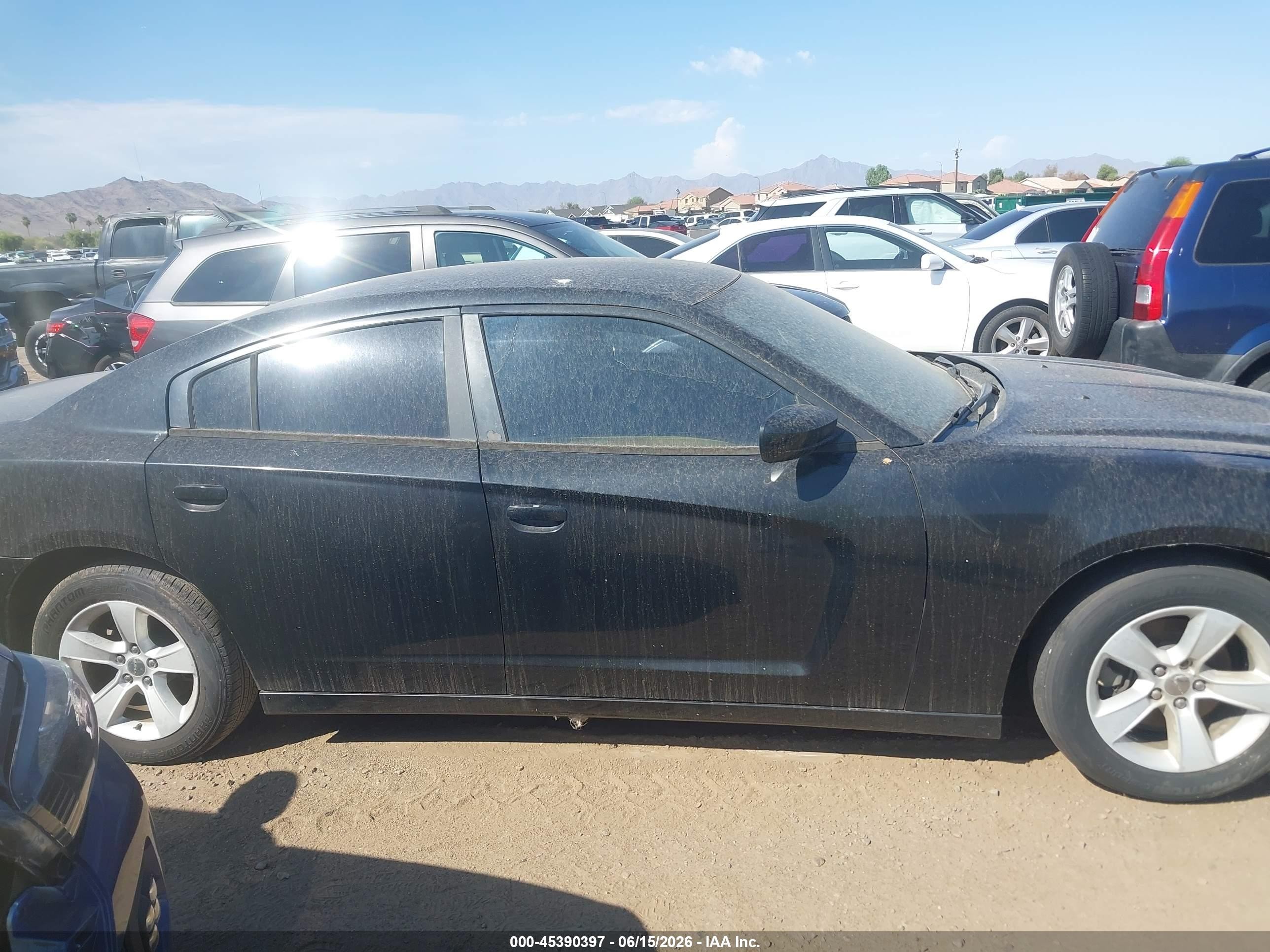 2014 Dodge Charger Se Black vin: 2C3CDXBG7EH326440
