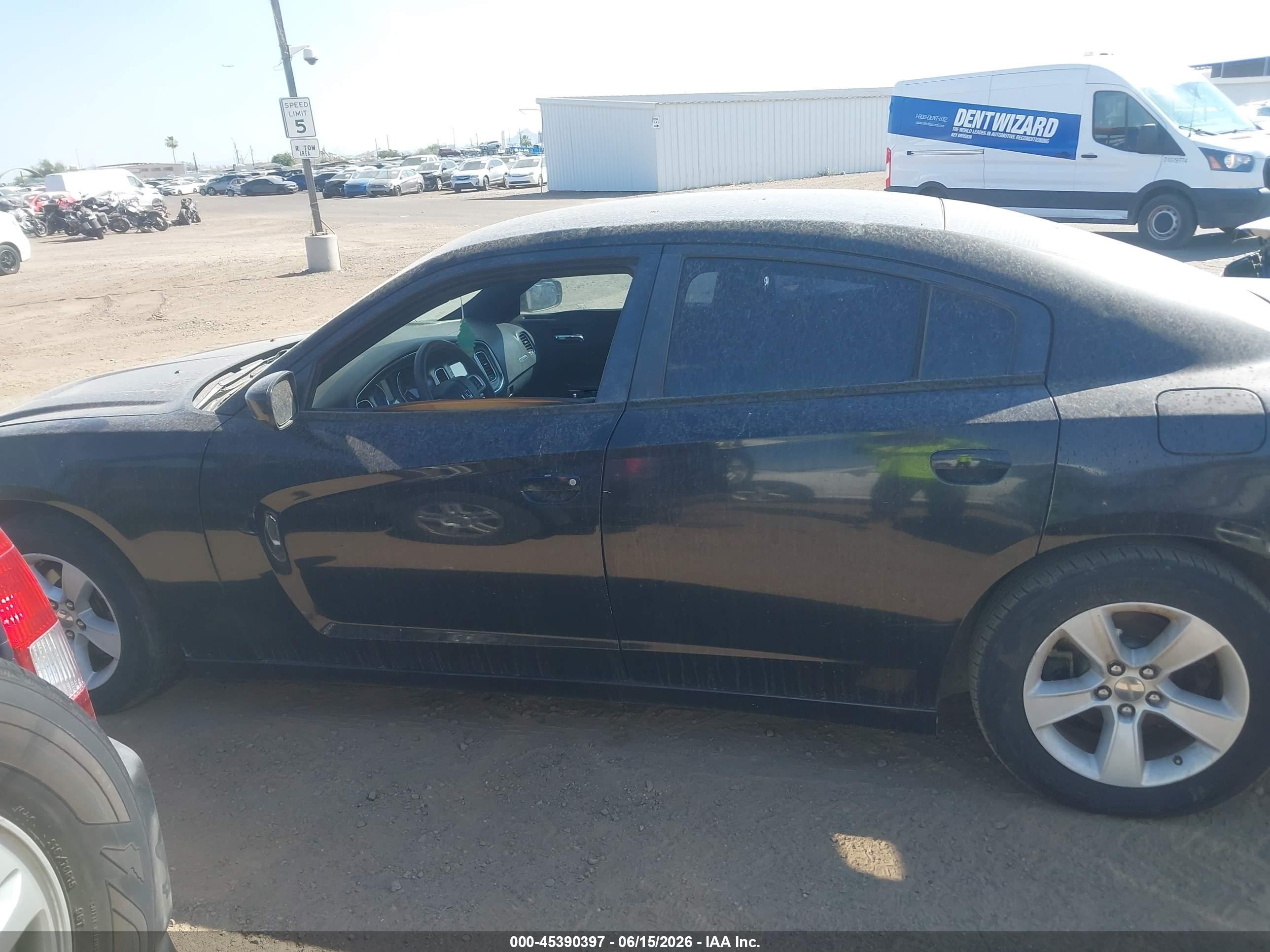 2014 Dodge Charger Se Black vin: 2C3CDXBG7EH326440