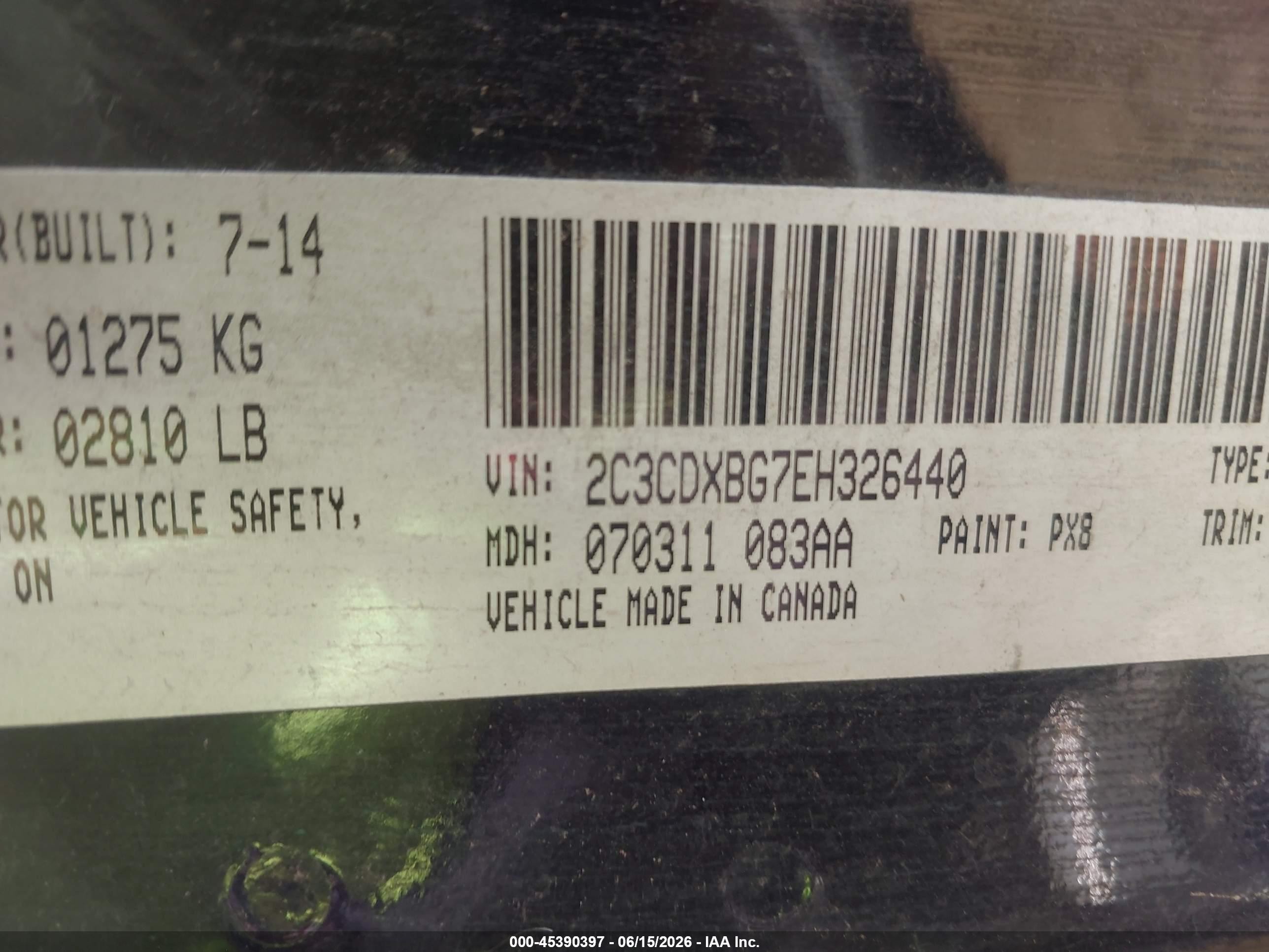 2014 Dodge Charger Se Black vin: 2C3CDXBG7EH326440