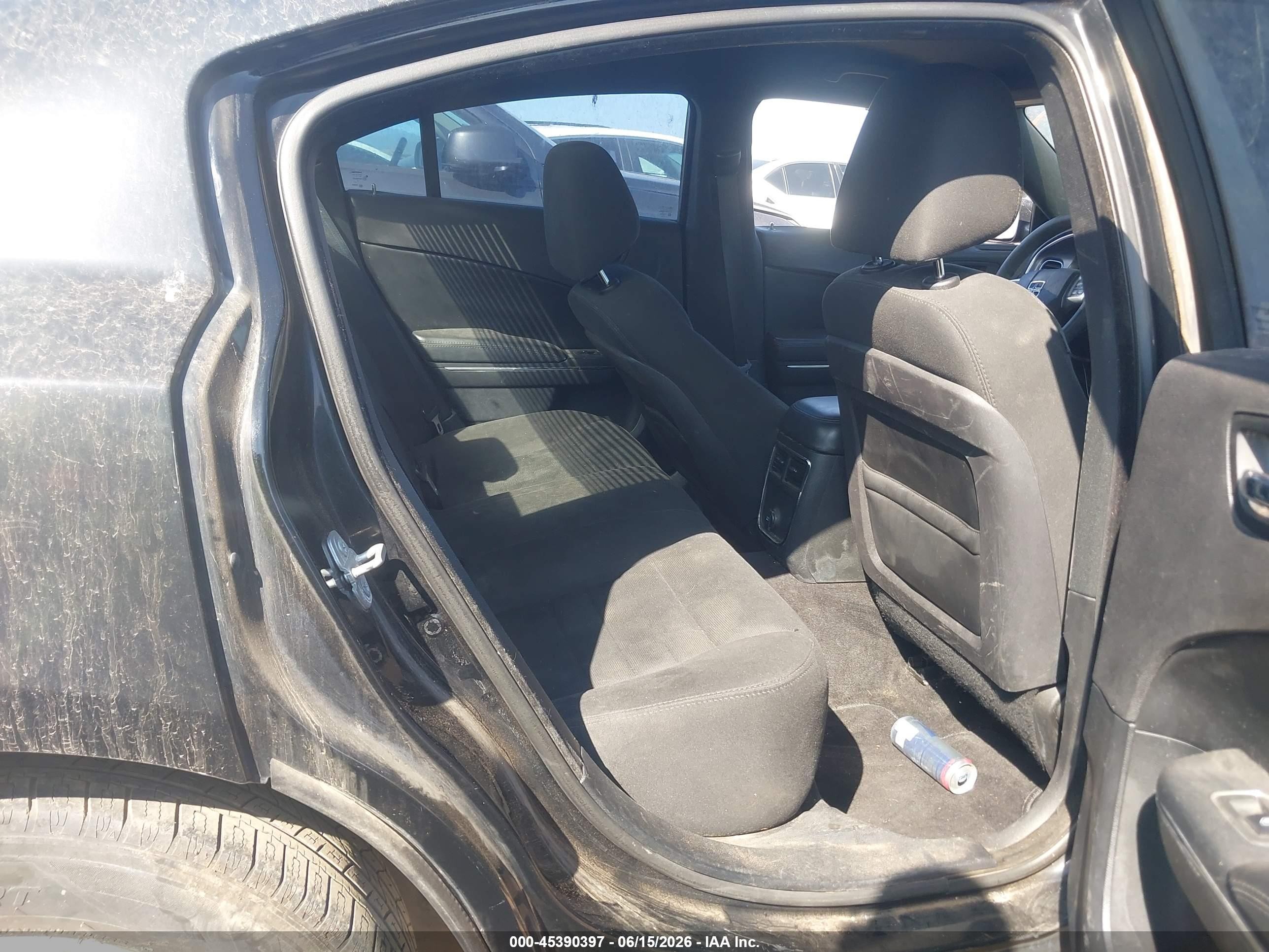 2014 Dodge Charger Se Black vin: 2C3CDXBG7EH326440