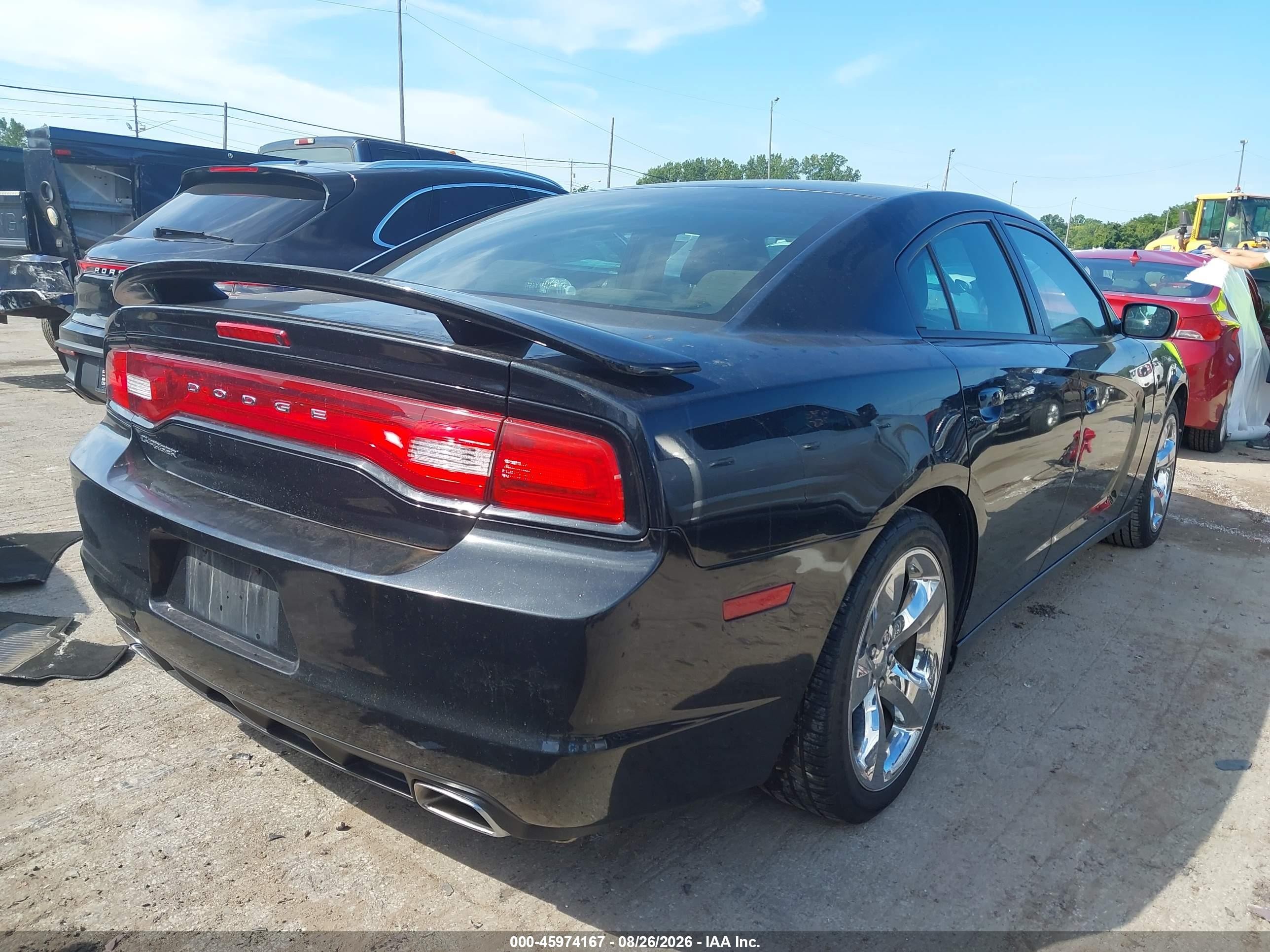 2014 Dodge Charger Se Black vin: 2C3CDXBG7EH359096