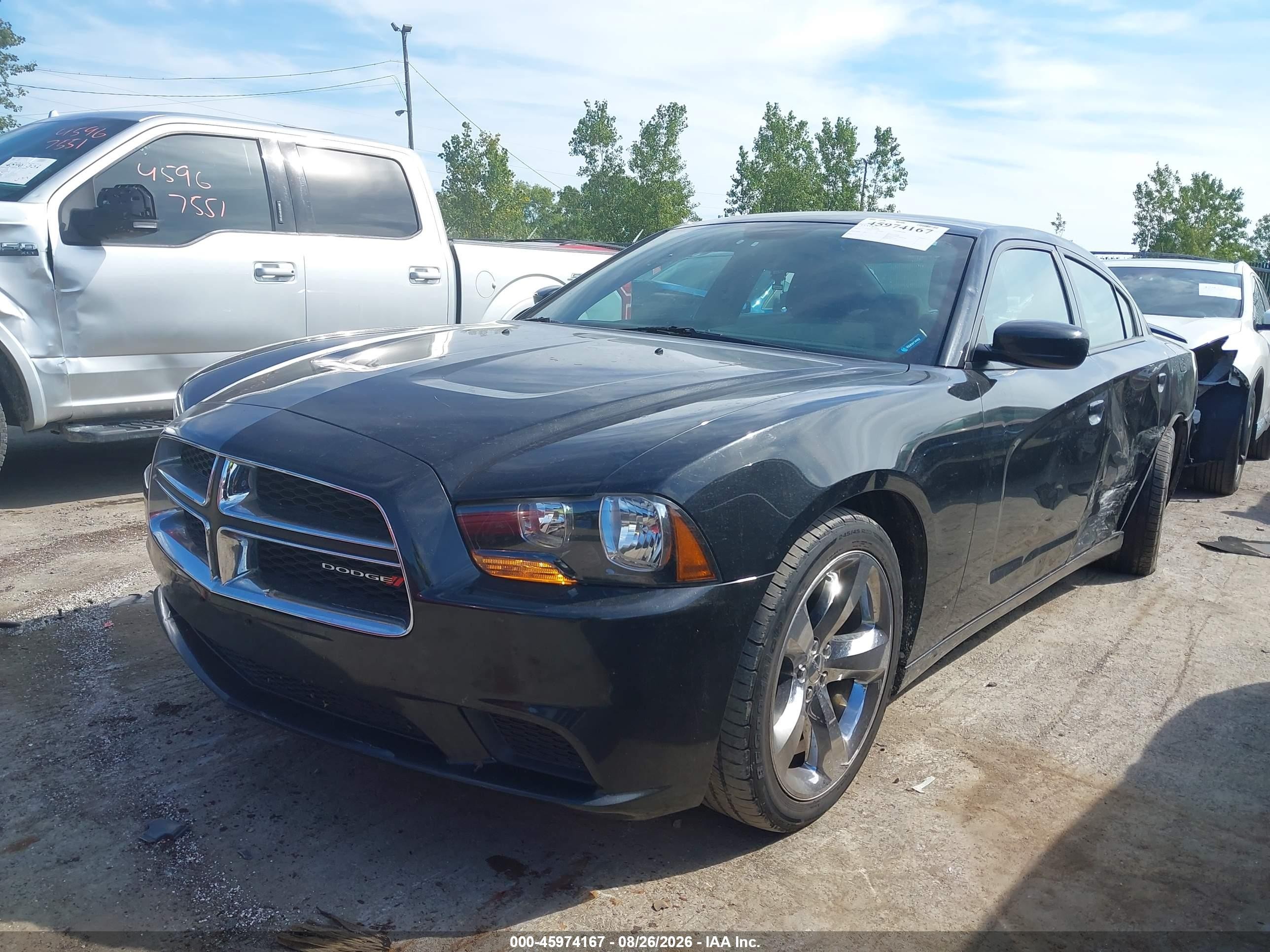 2014 Dodge Charger Se Black vin: 2C3CDXBG7EH359096