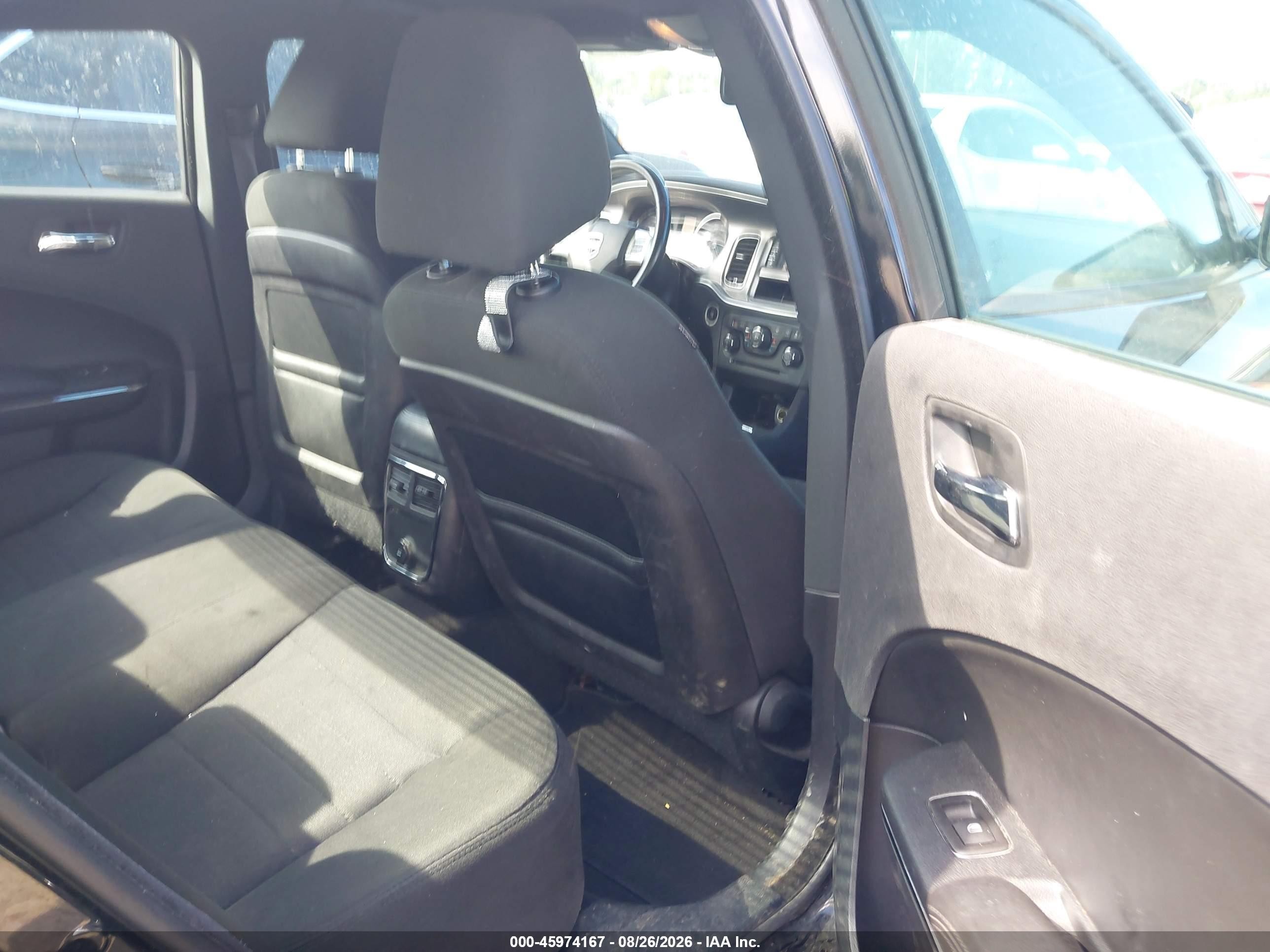 2014 Dodge Charger Se Black vin: 2C3CDXBG7EH359096