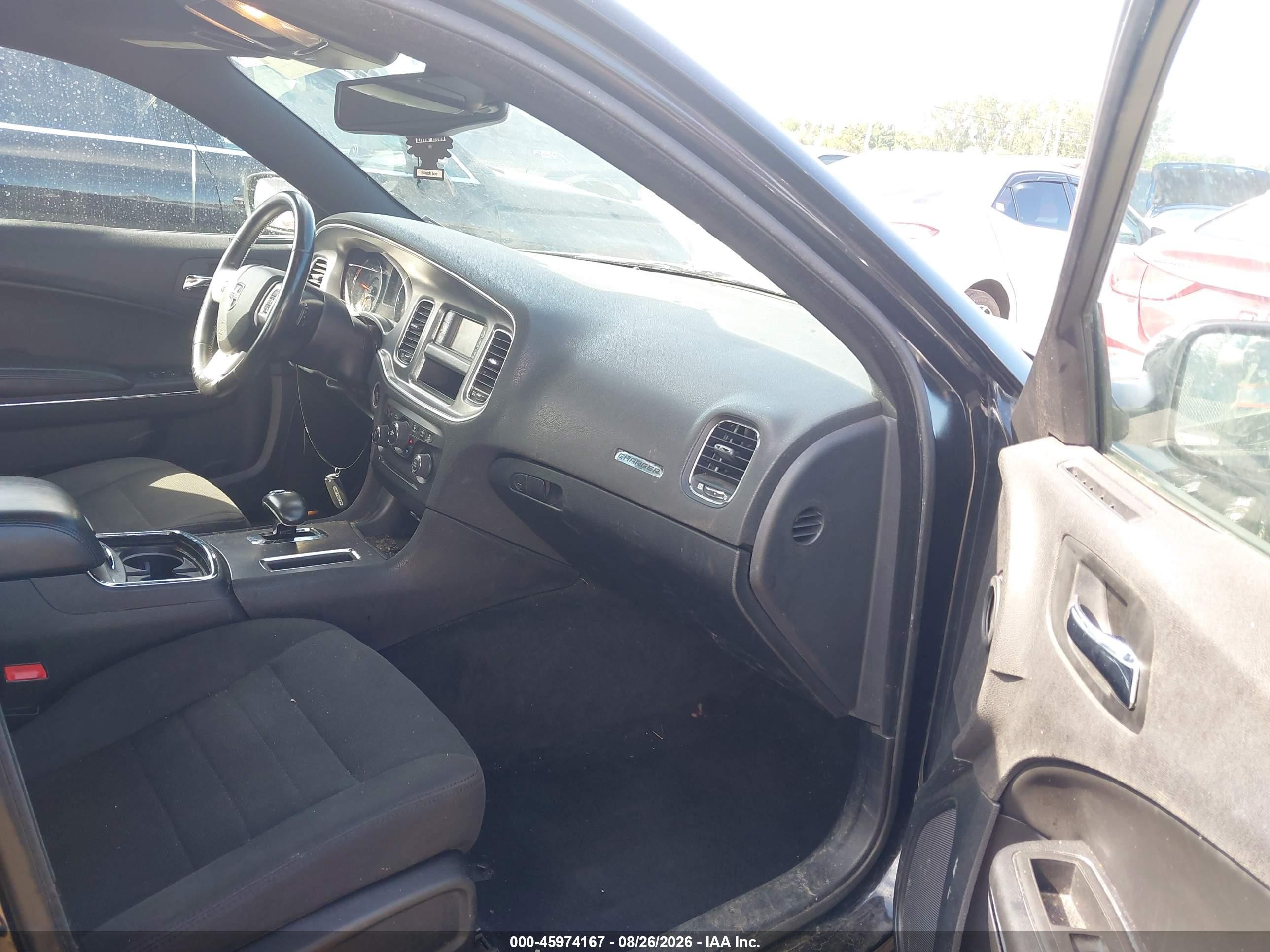 2014 Dodge Charger Se Black vin: 2C3CDXBG7EH359096