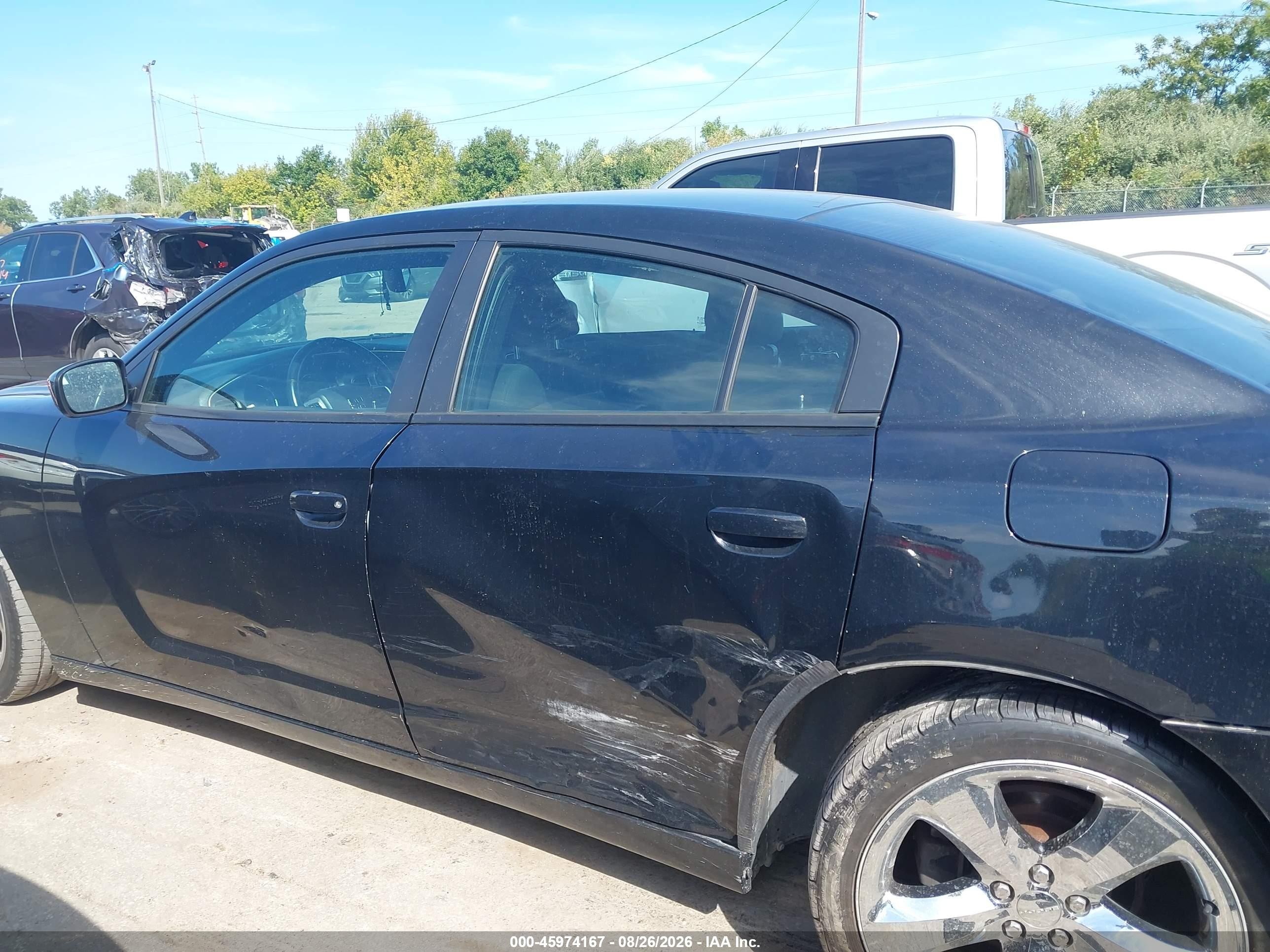 2014 Dodge Charger Se Black vin: 2C3CDXBG7EH359096