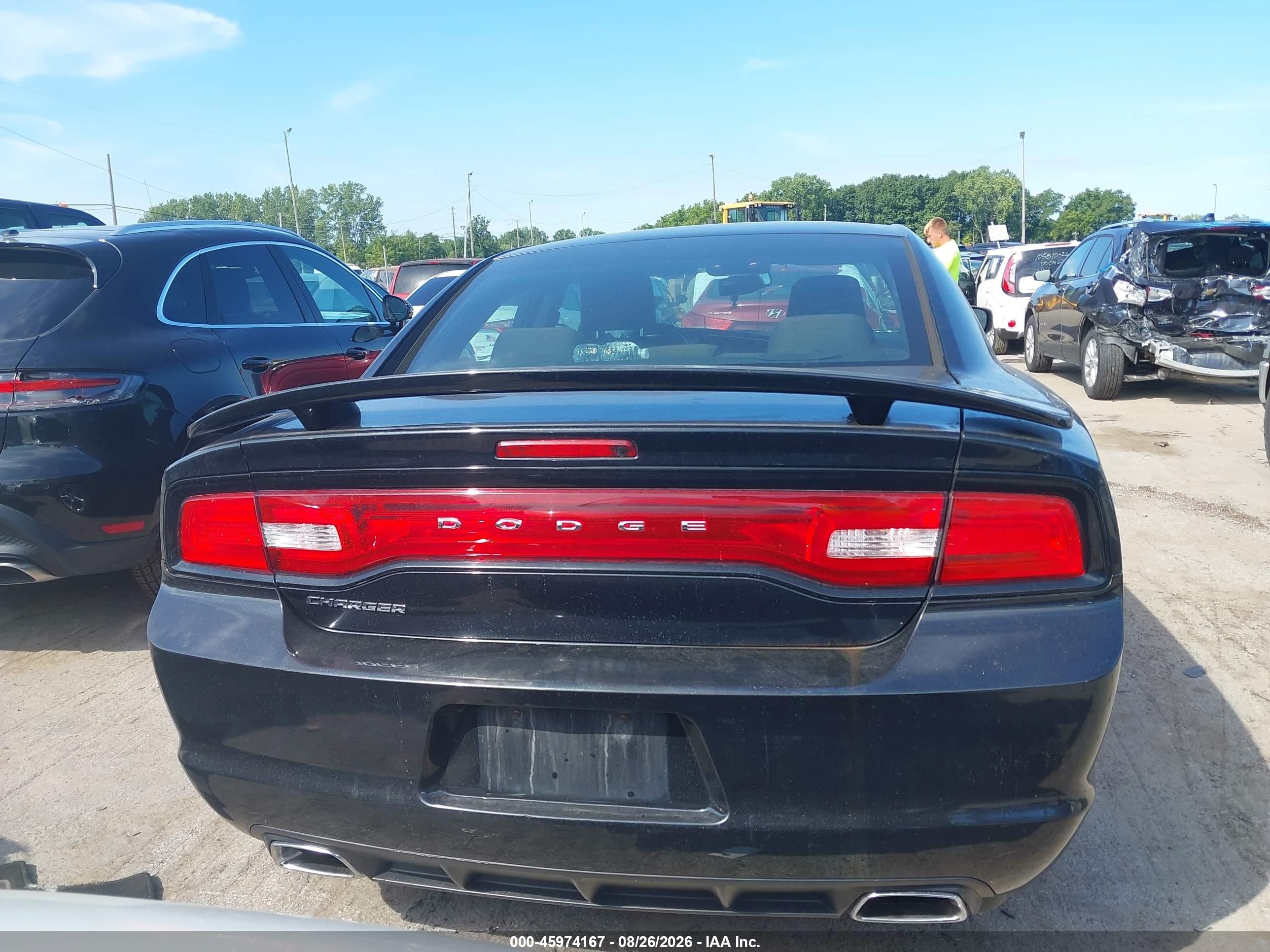 2014 Dodge Charger Se Black vin: 2C3CDXBG7EH359096